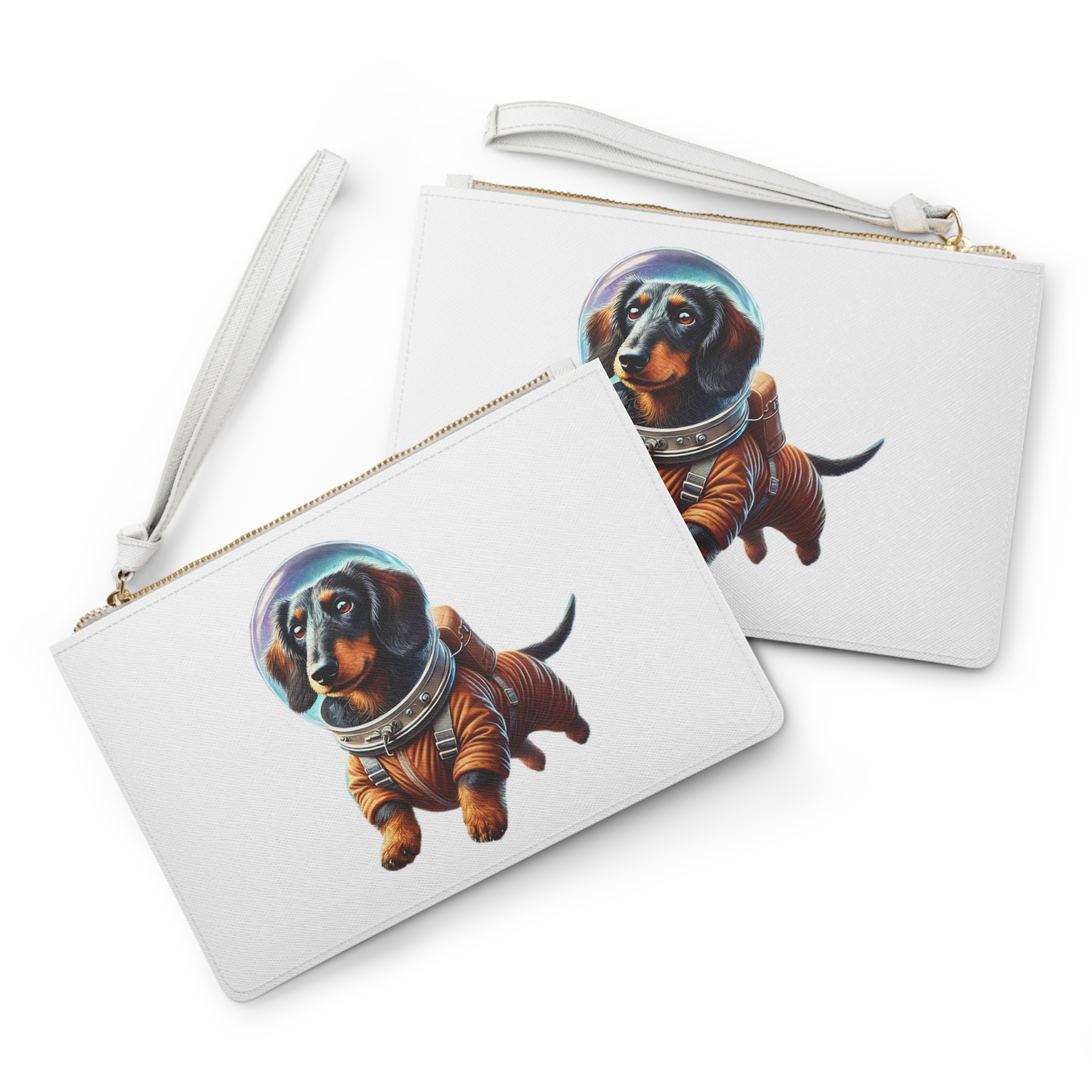 Dog clutch bag funny outerspace Bag astronaut pet lover cool gift clothing evening bag purse retro Handbag unique - Image 2