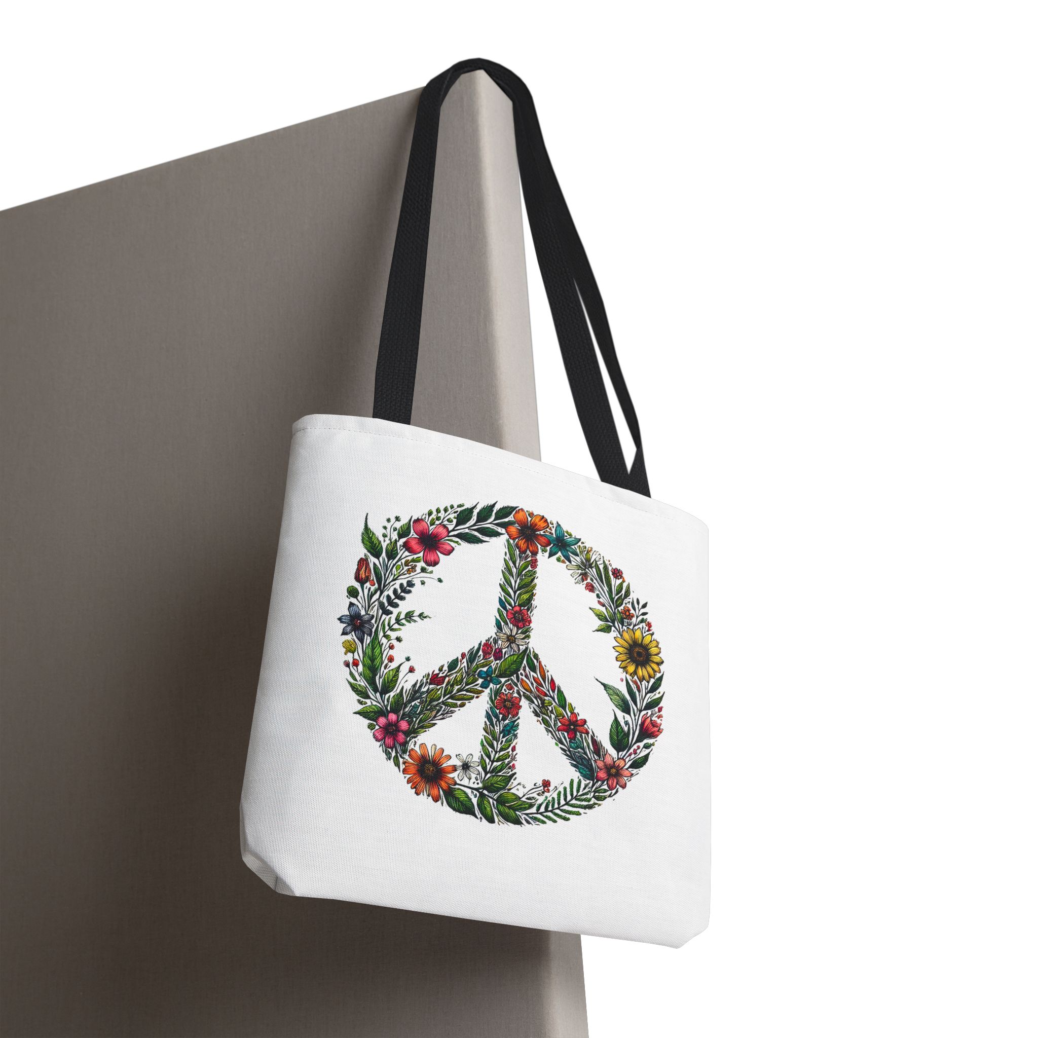 Peace and Love tote bag positive vibes and dreamy vintage look - Image 2