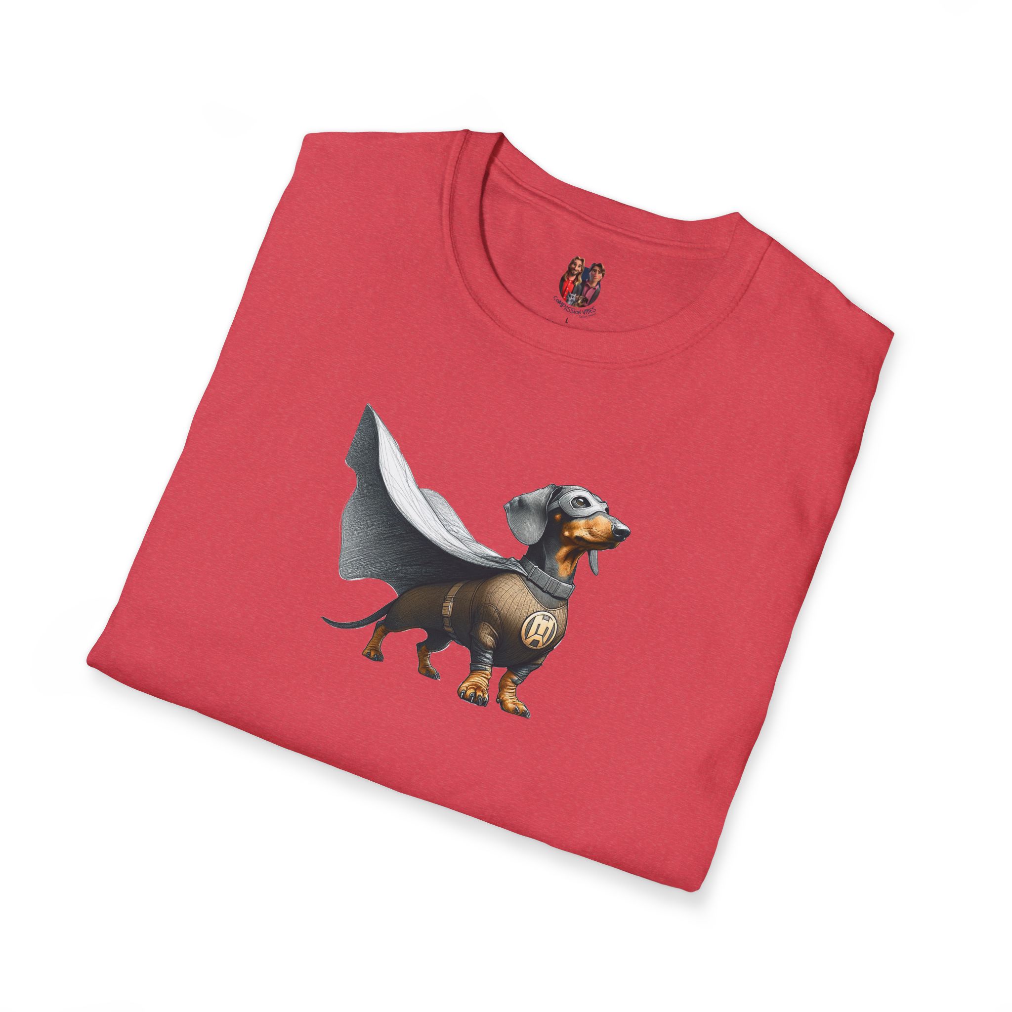Super Dog Tee Shirt - Hero Dachshund Illustration - Comic Style Dog Graphic Tee - Image 36