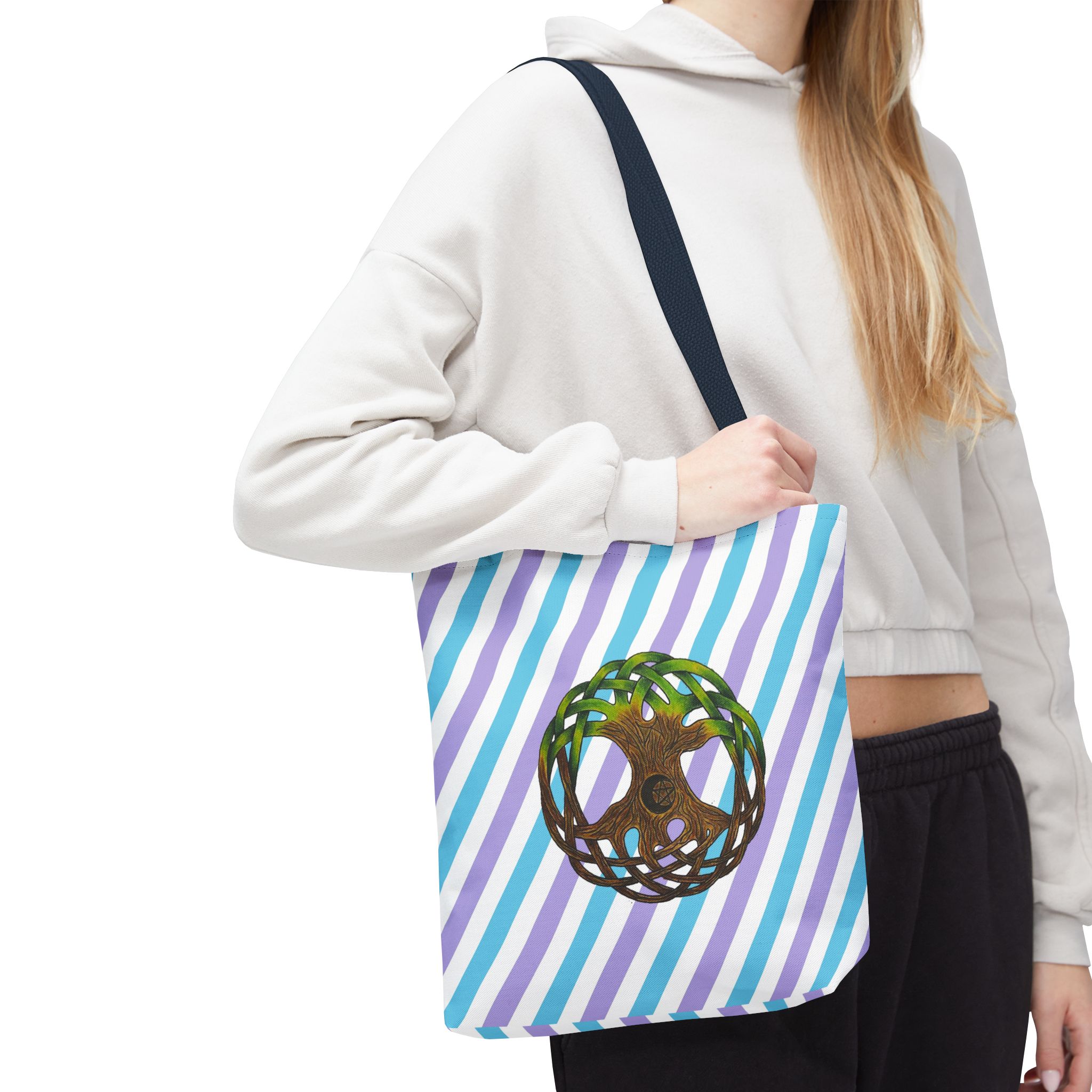 Canvas tote bag Dive into Dream Worlds Surrealist Tree Art shoulder bag with Unique Artist cute tote bag - Image 26