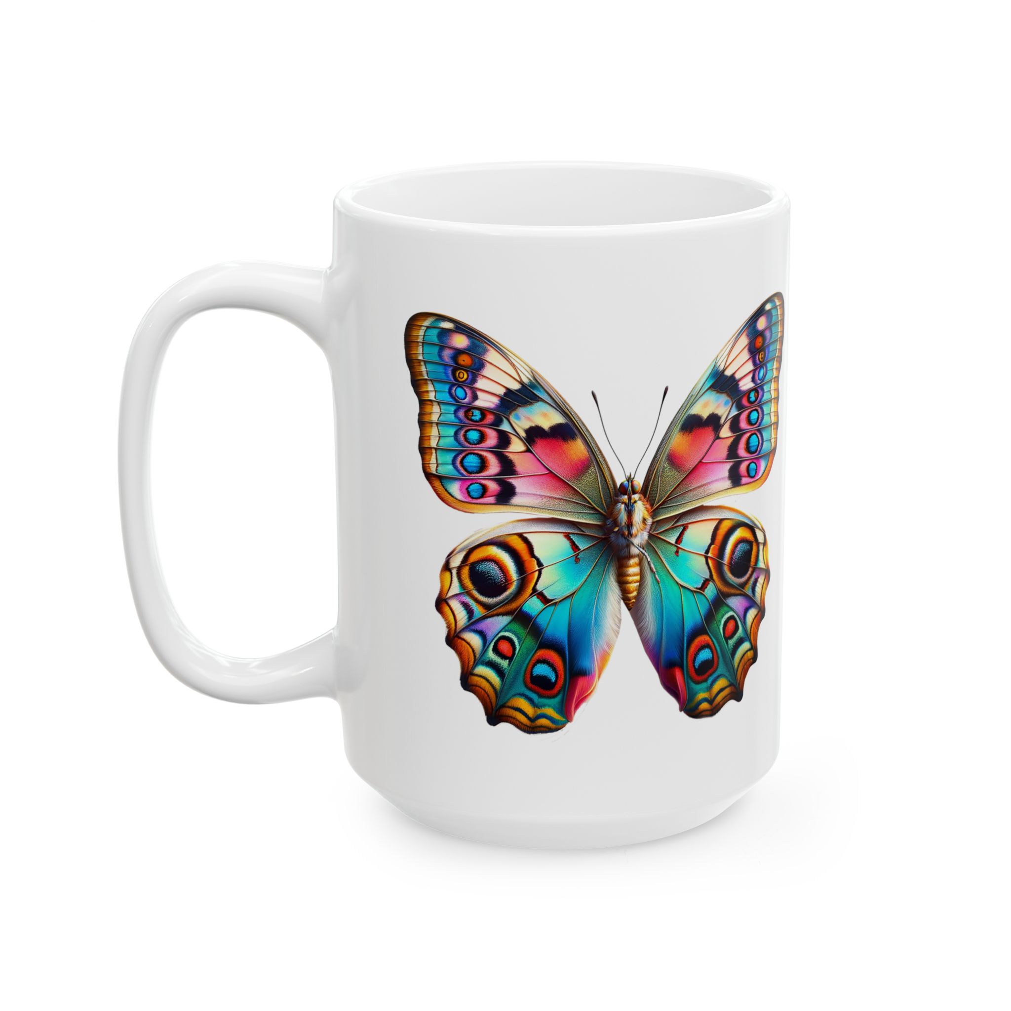 Coffee mug Butterfly unique cup boho gift for her office accessory cute mug nature design – Image 5