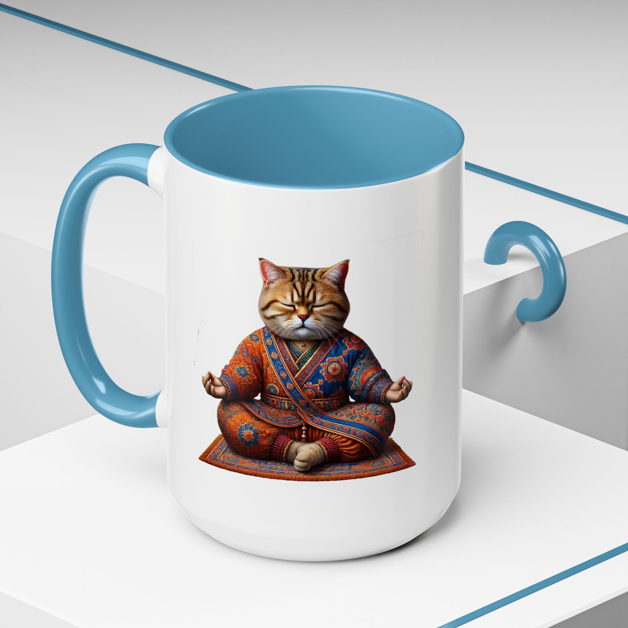 Office Mug cat lover yoga gift for mom Tea cup coffee Mug meditation accessory mindfulness pet design - Image 40
