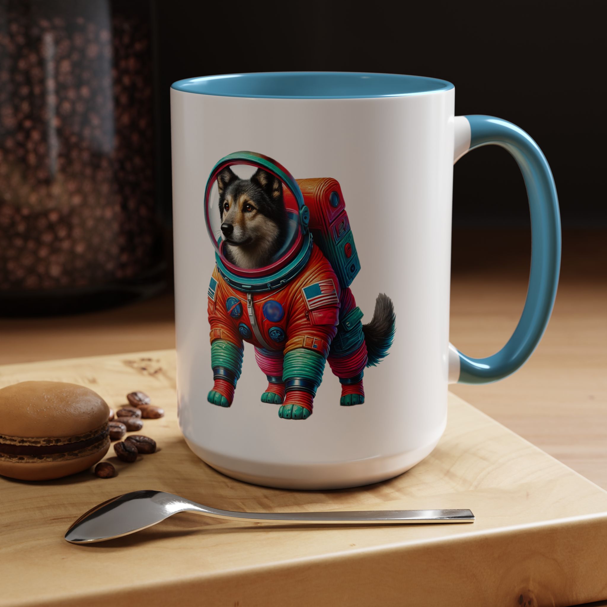 Office mug Dog Outerspace coffee cup Dachshund astronaut tea lover boho gift for her pet accessory puppy - Image 43