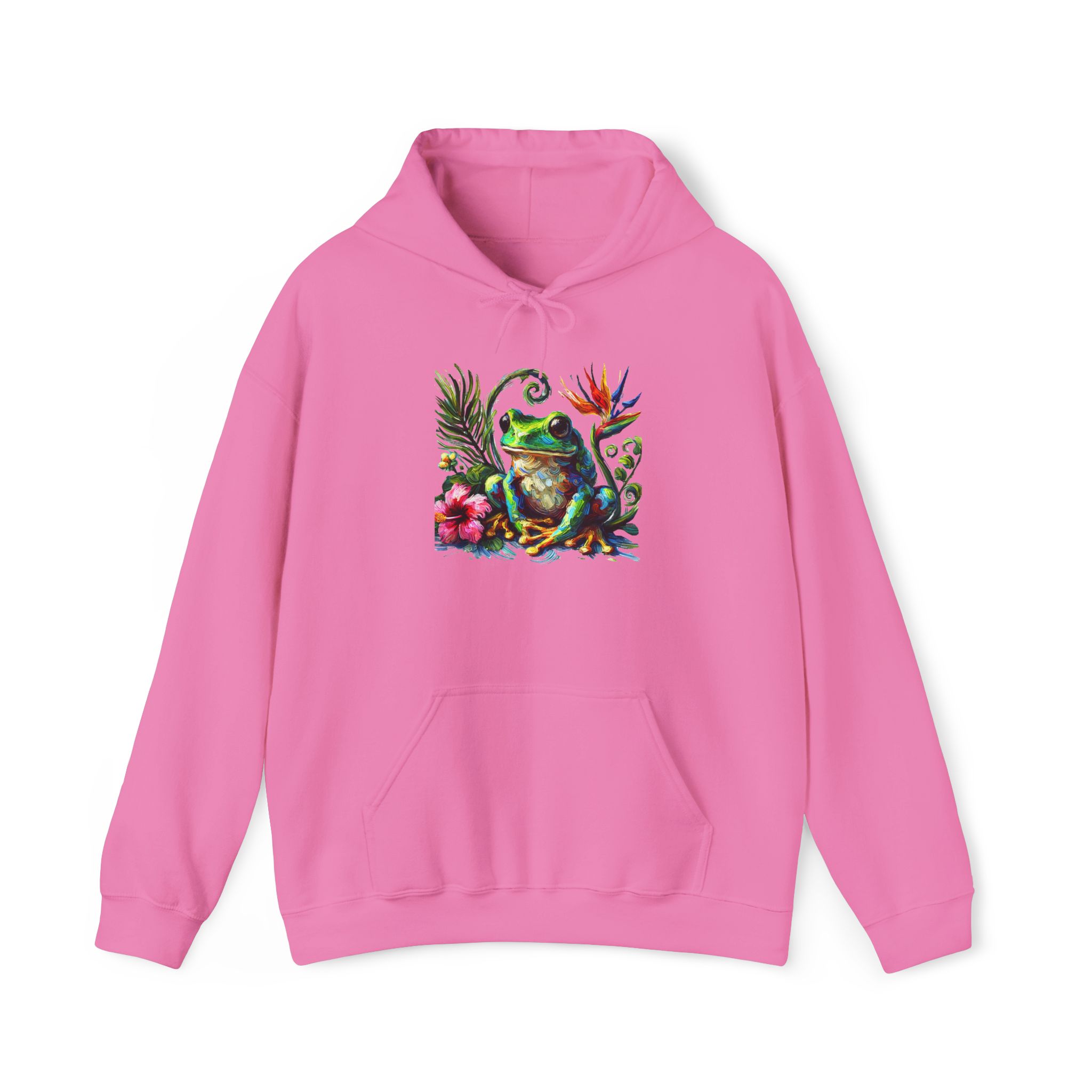 Frog Hoodie – Boho Frog sweatshirt – Tropical Sweatshirt nature print - Image 30
