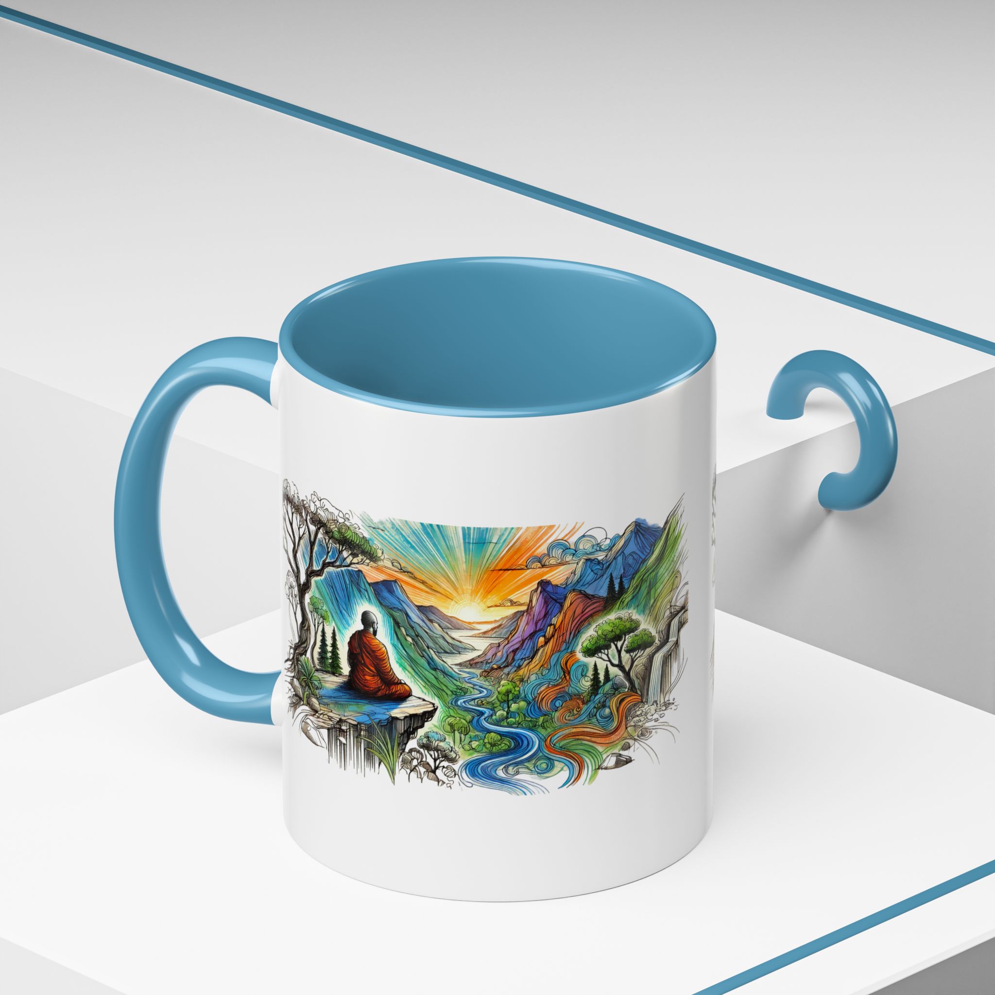 Unique mug Free spirit Tea Cup buddhism accessory Meditation Mug vintage mug yoga gift for her buddha design - Image 40