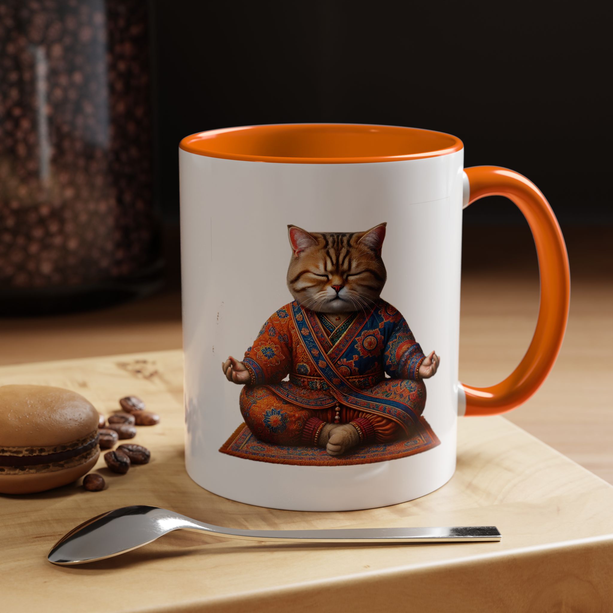 Office Mug cat lover yoga gift for mom Tea cup coffee Mug meditation accessory mindfulness pet design - Image 43