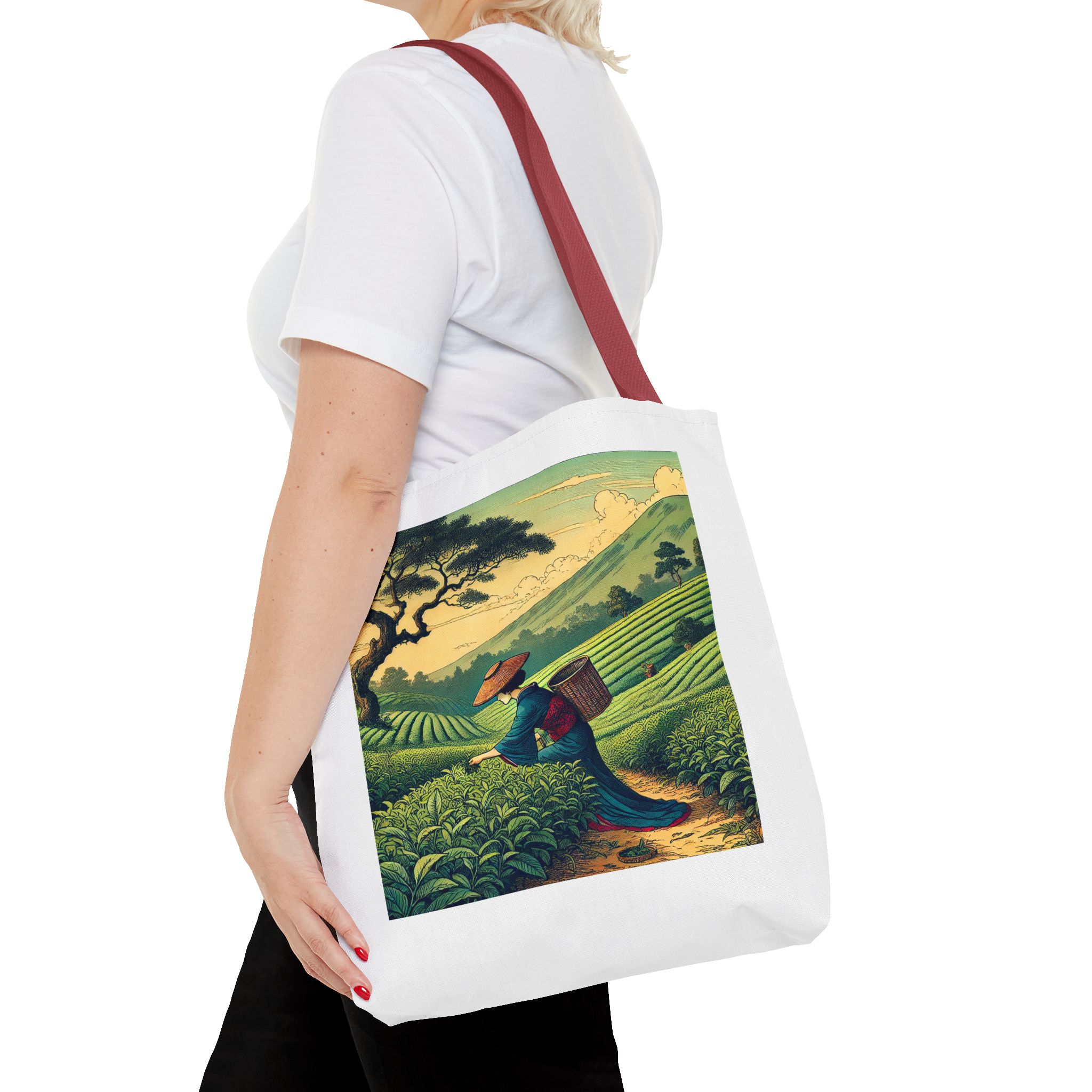 Japanese tote bag modern Asian style with ukiyo and traditional art design - Image 10
