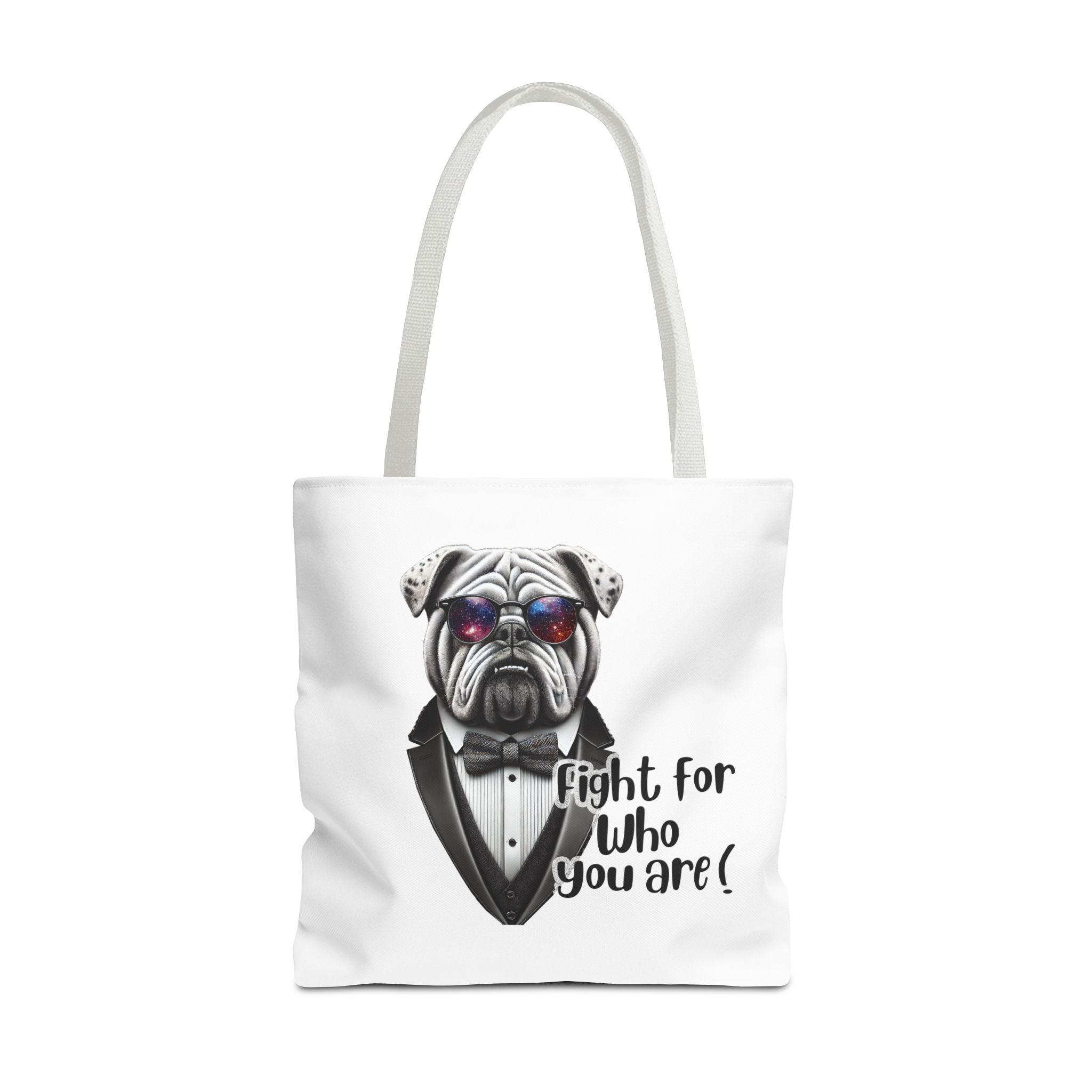 Canvas tote bag Vintage bag Motivational cute tote bag Bull dog design funny tote bag for self confidence shoulder bag – Image 17