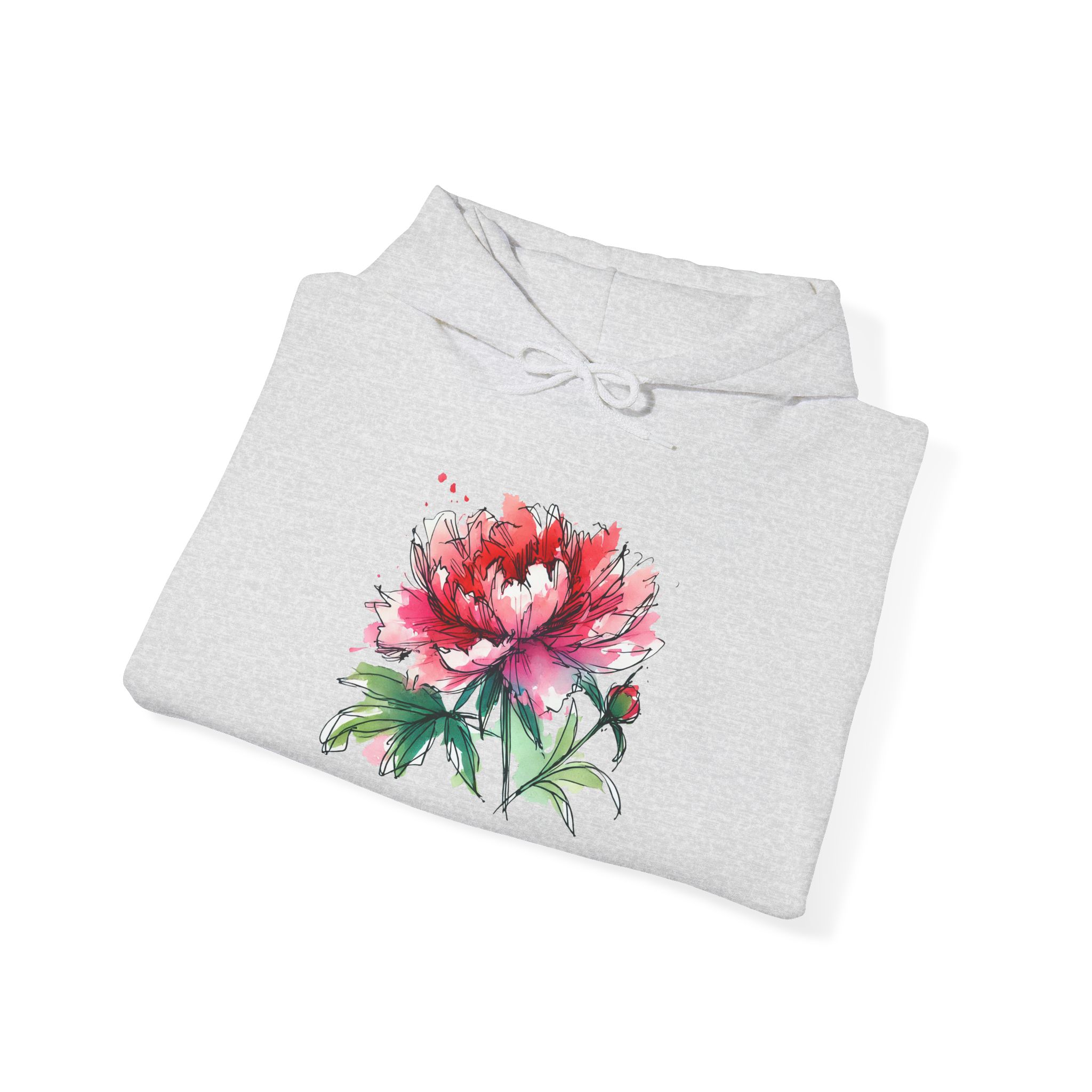 Flower Hoodie – Tropical Hoodie – Flower Print Sweatshirt - Image 5