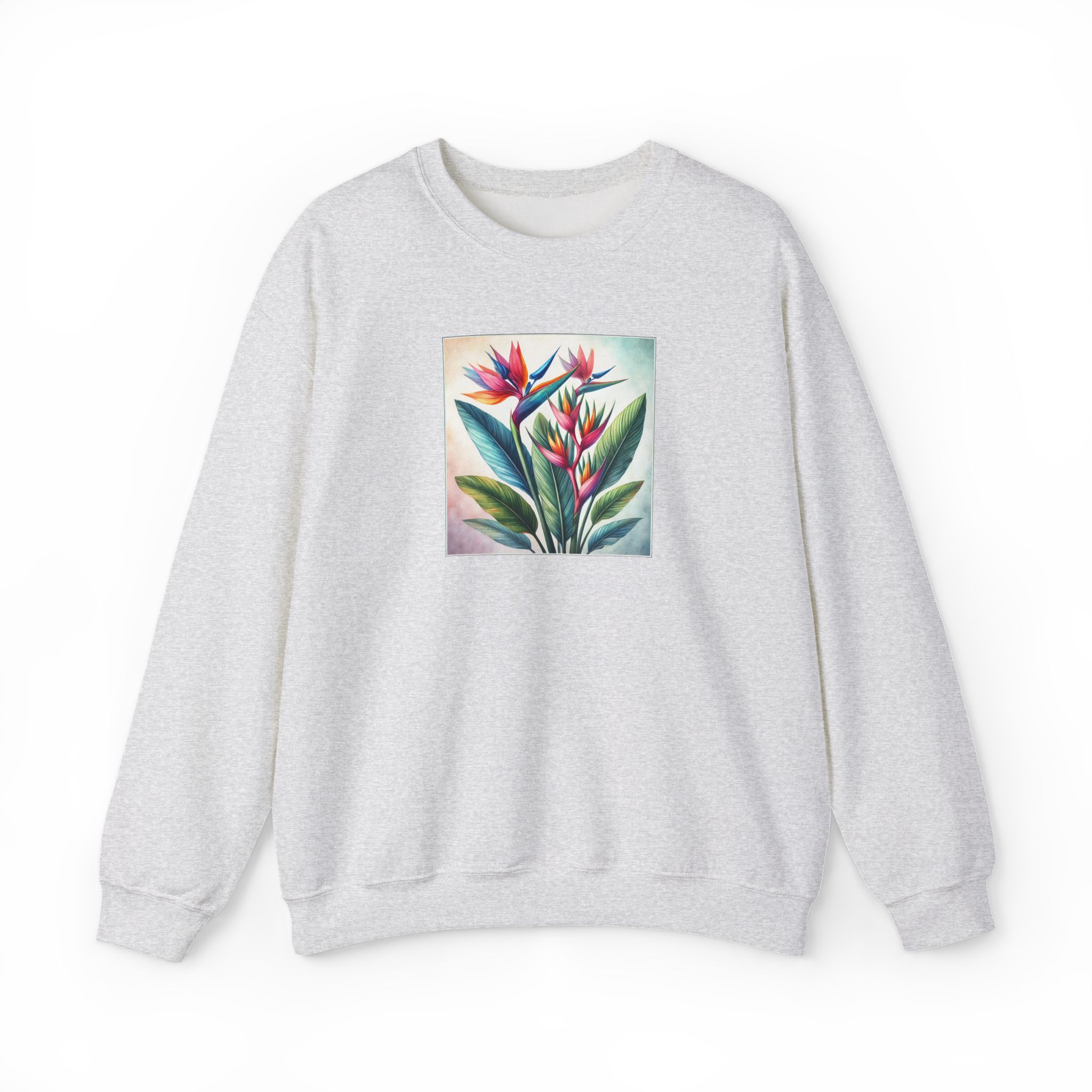 Flower sweatshirt – Tropical sweatshirt – Boho Flower sweater nature print - Image 6