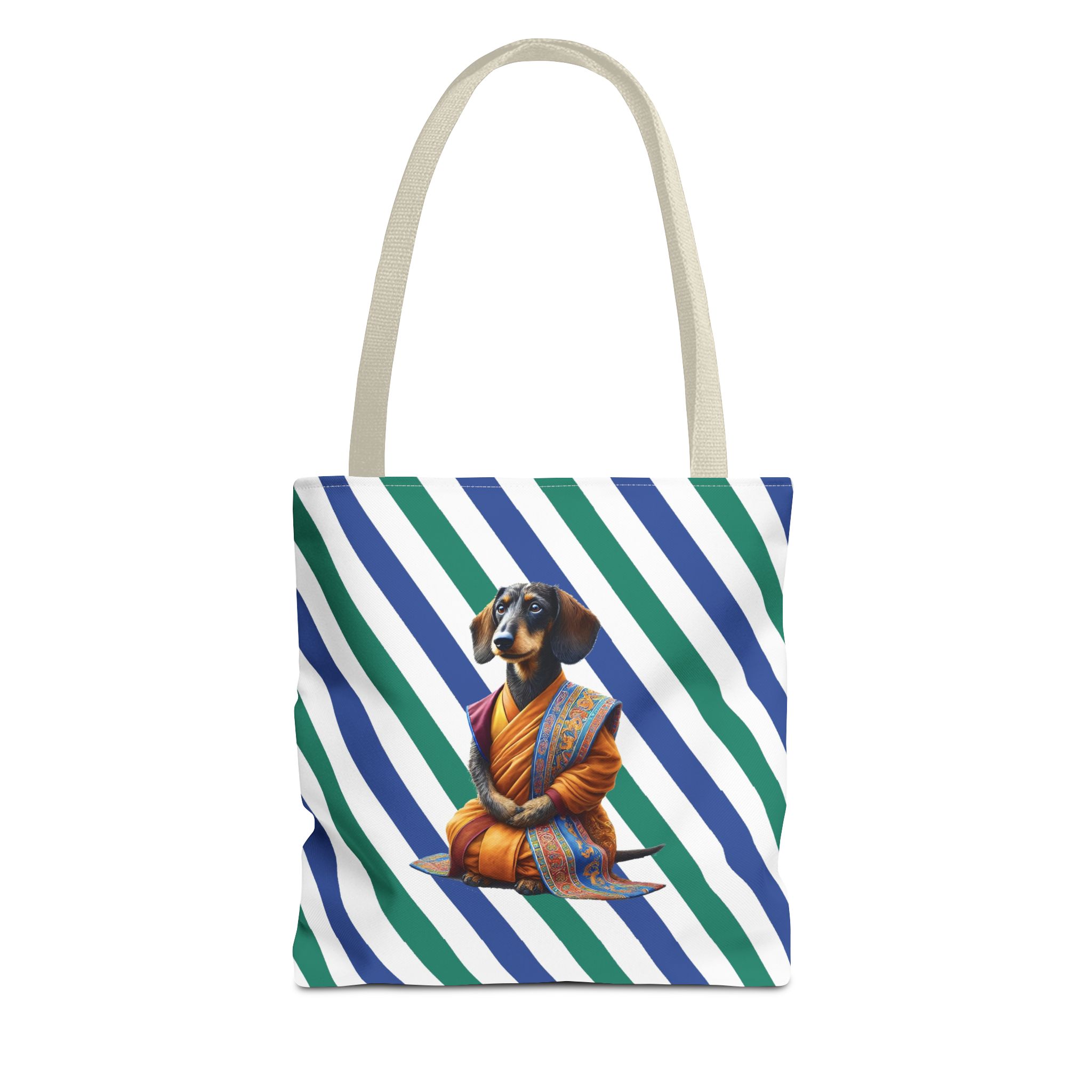 Meditation canvas tote bag Dog cute tote bag mindfulness design Dog funny gift colourful shoulder bag puppy purse - Image 19