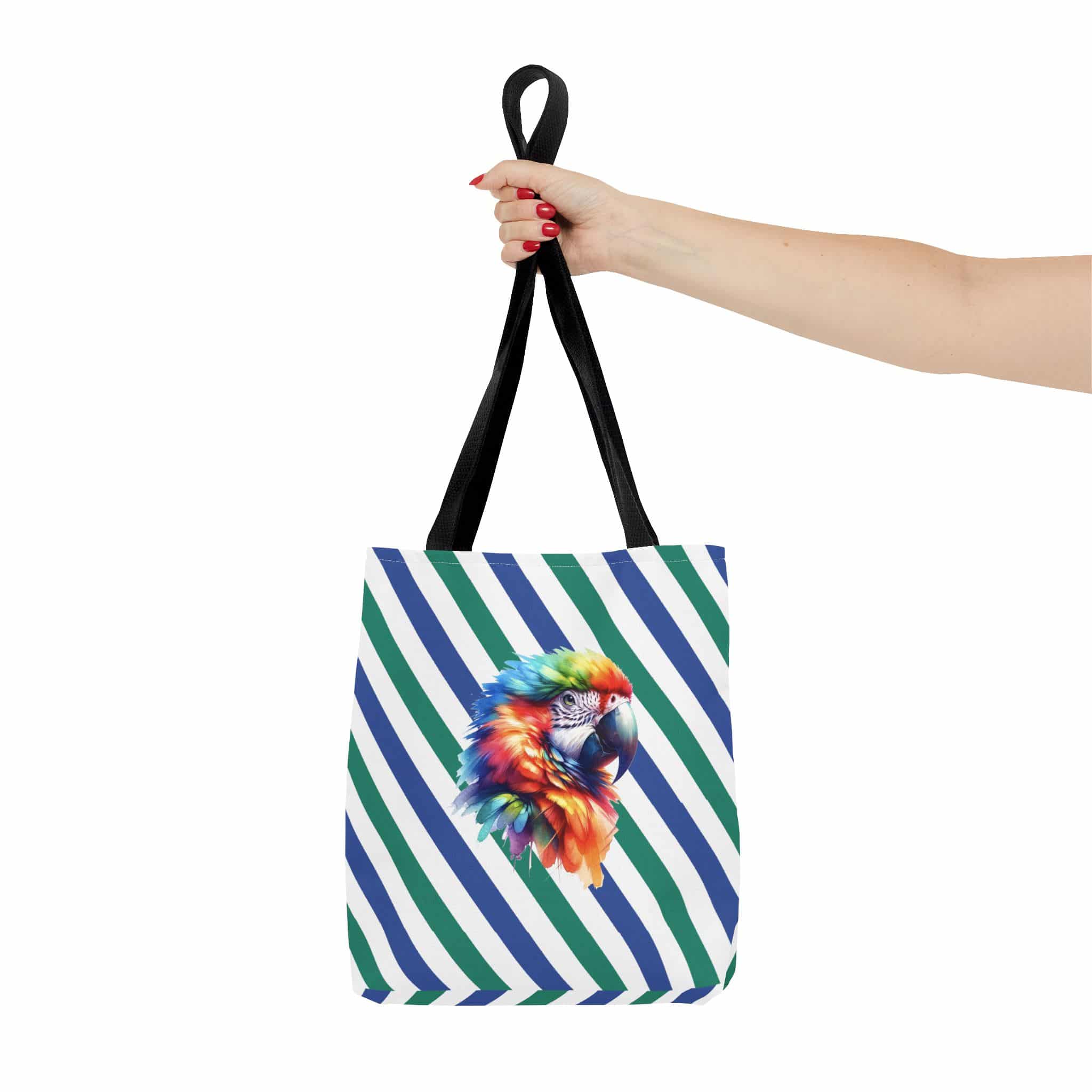 Parrot Tote bag – Vintage Bird tote bag – Cute Parrot purse bird print - Image 2