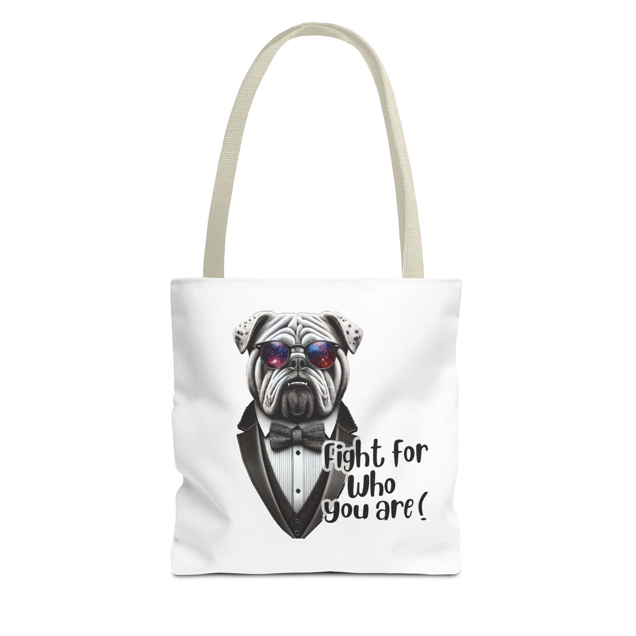 Canvas tote bag Vintage bag Motivational cute tote bag Bull dog design funny tote bag for self confidence shoulder bag – Image 19