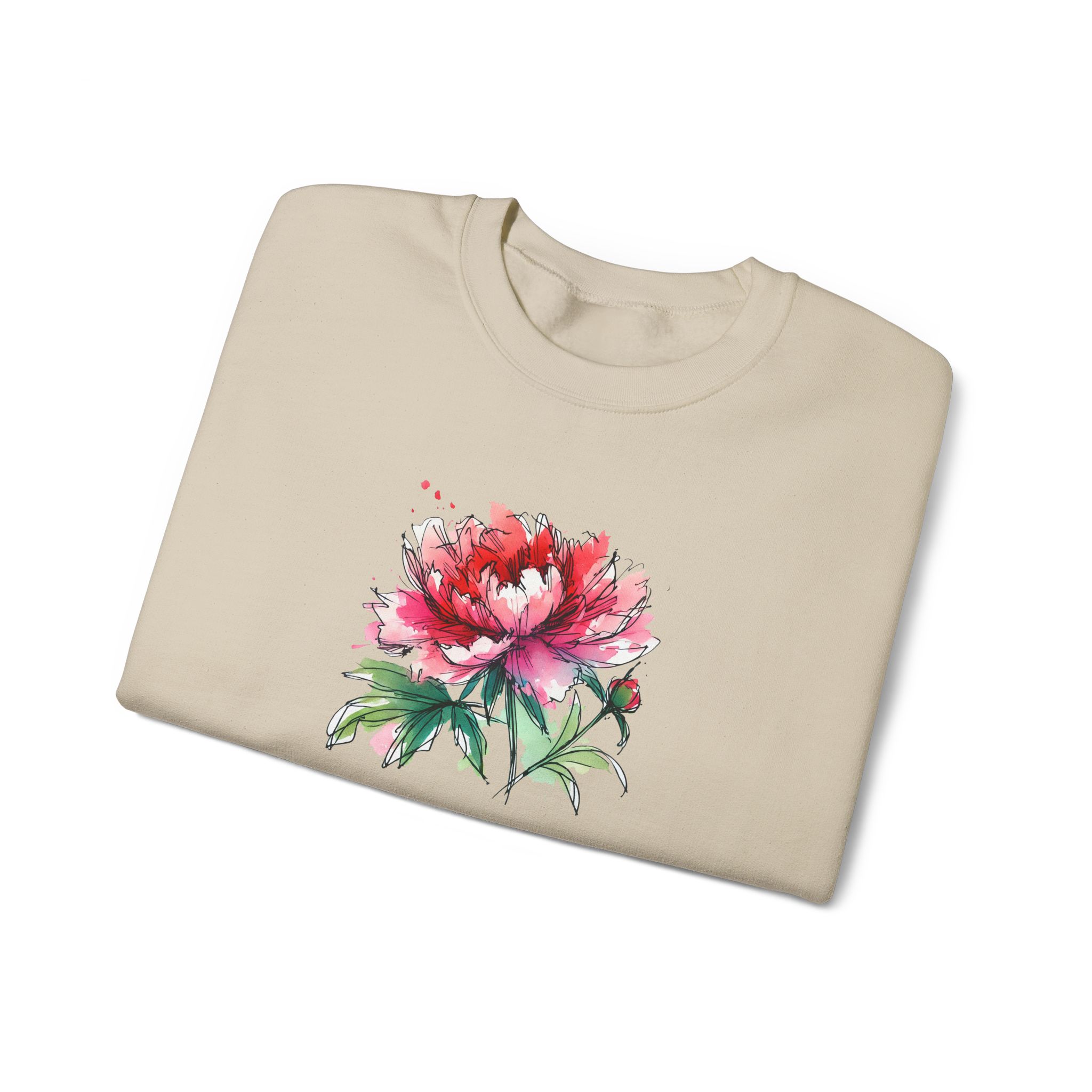 Flower sweatshirt – Tropical sweatshirt – Boho Flower sweater nature print - Image 11