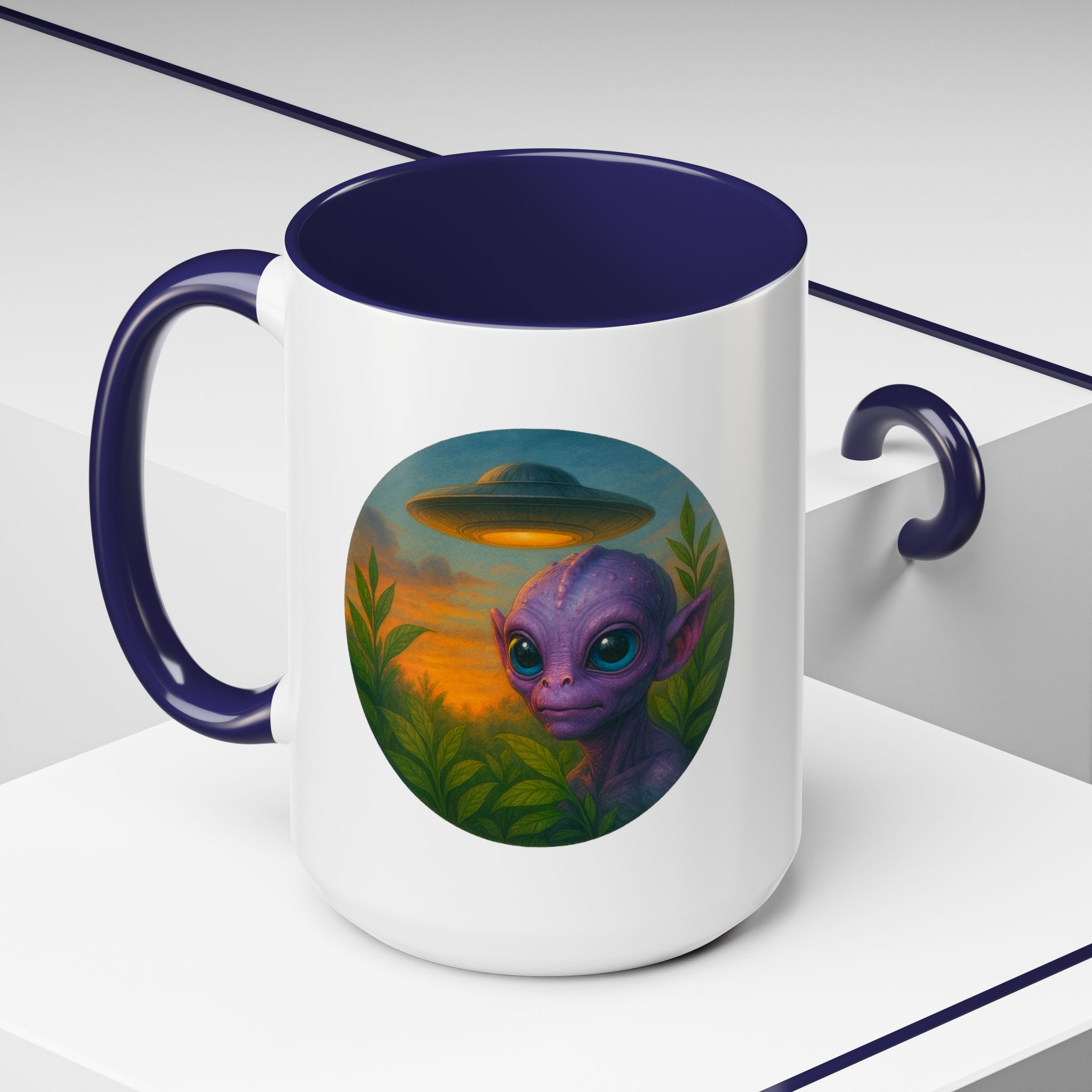 Alien mug and cup extraterrestrial whale fantasy funny vintage graphic oversized womens design - Image 28