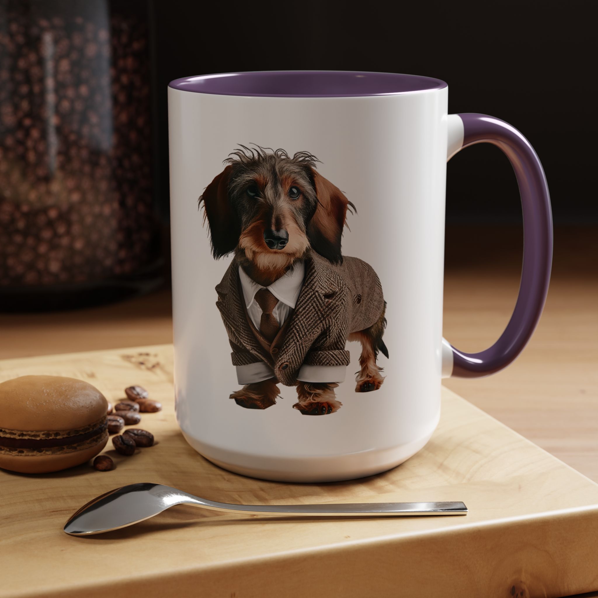 Office mug Dachshund coffee Cup Dog love gift for her unique mug boho tea cup puppy design pet accessory - Image 59