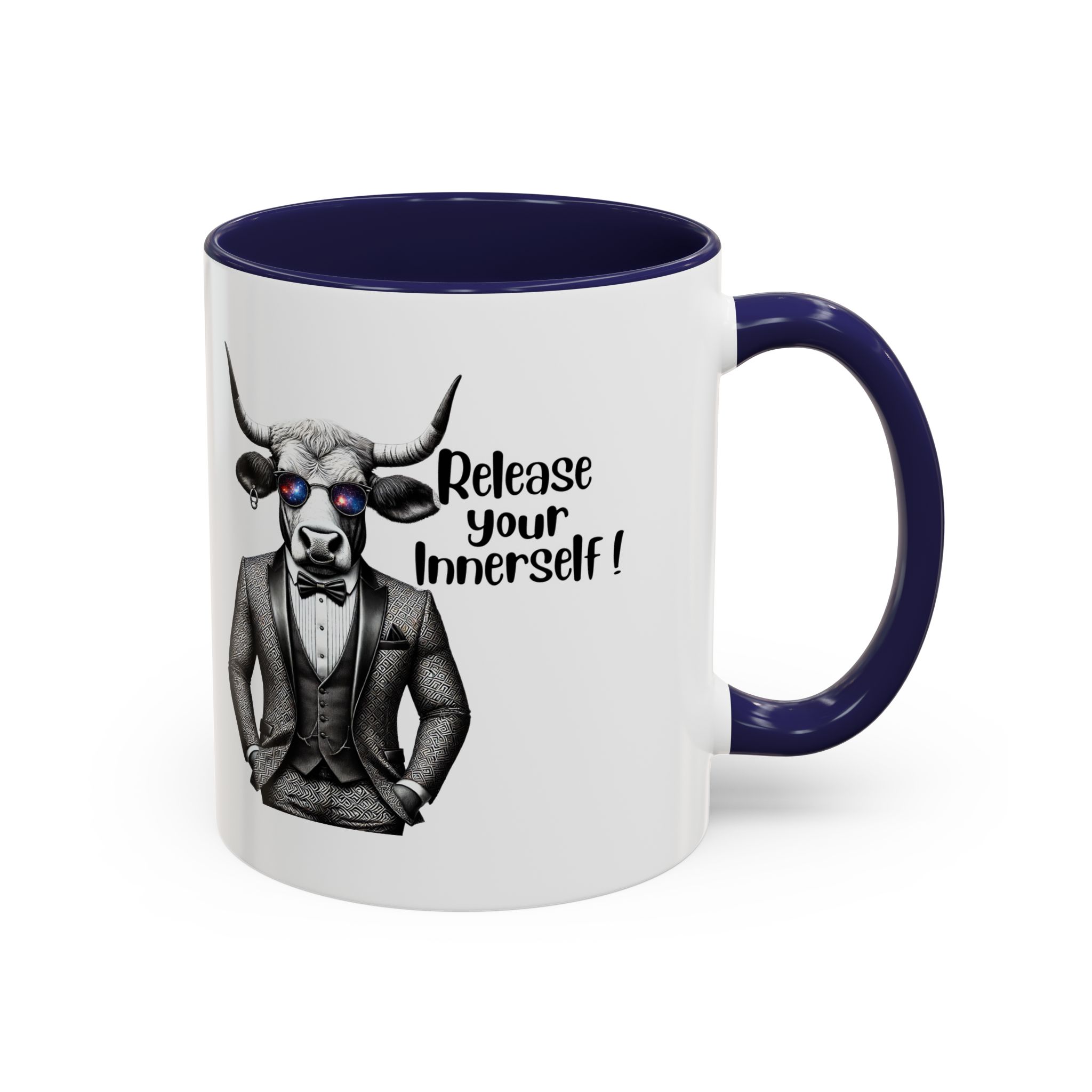Coffee mug funny motivational gift for her cute cup tea lover cool boho mug office accessory self confidence design bull – Image 5