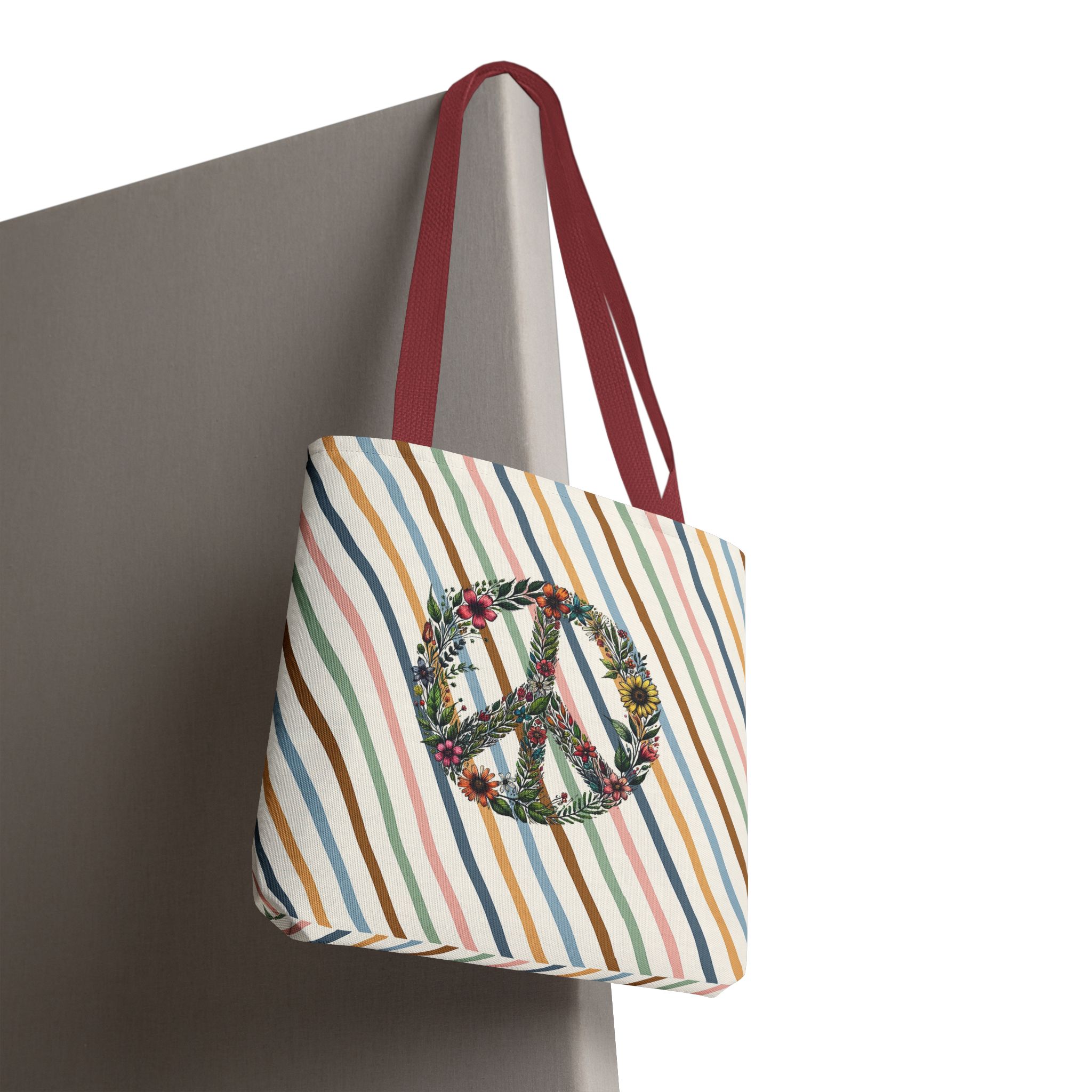 Peace and Love tote bag positive vibes and dreamy vintage look - Image 8