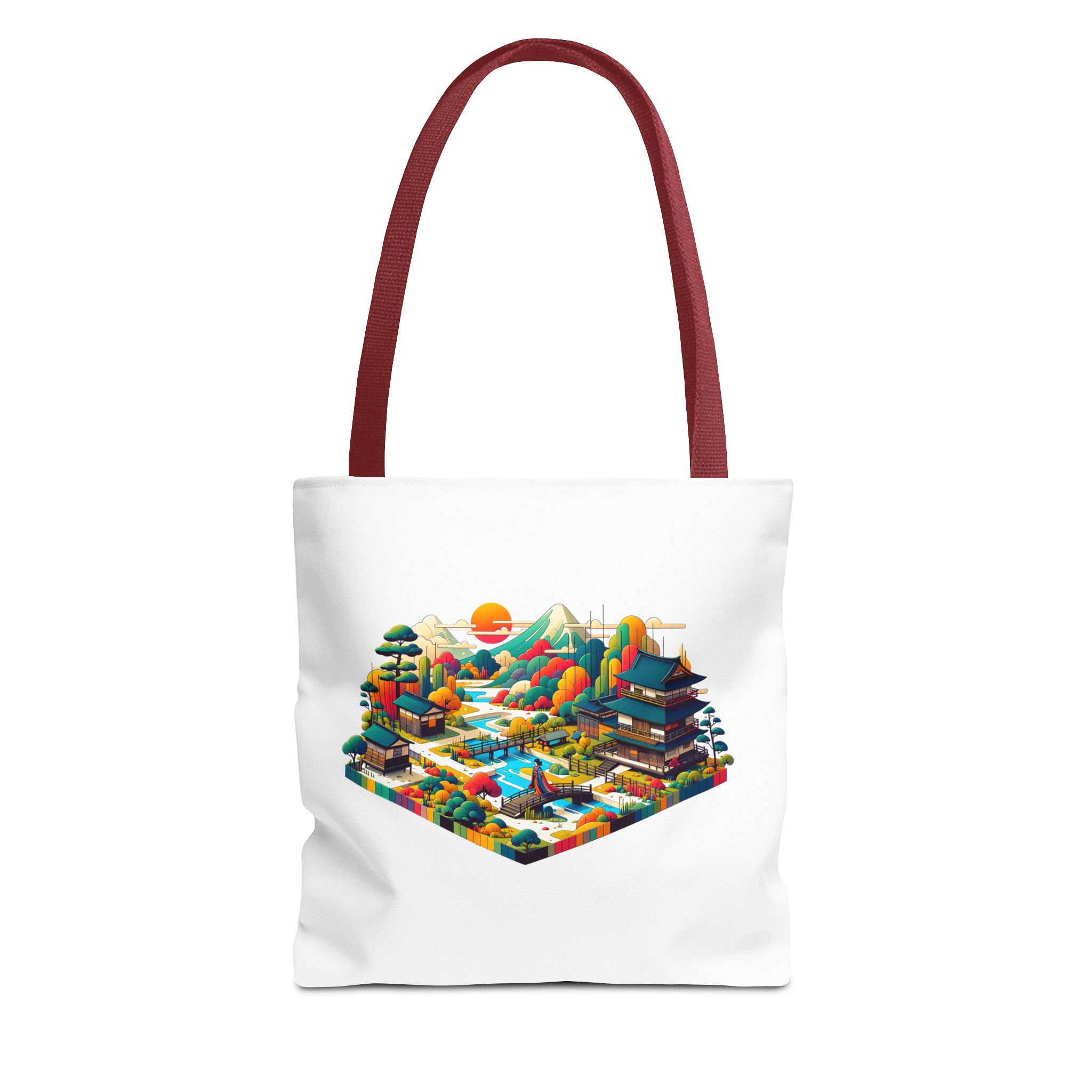 Japanese Tote bag – asian purse – Retro Japan handbag boho print - Image 7