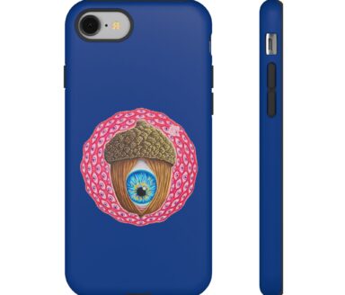 Blue Phone Case with Eye Design