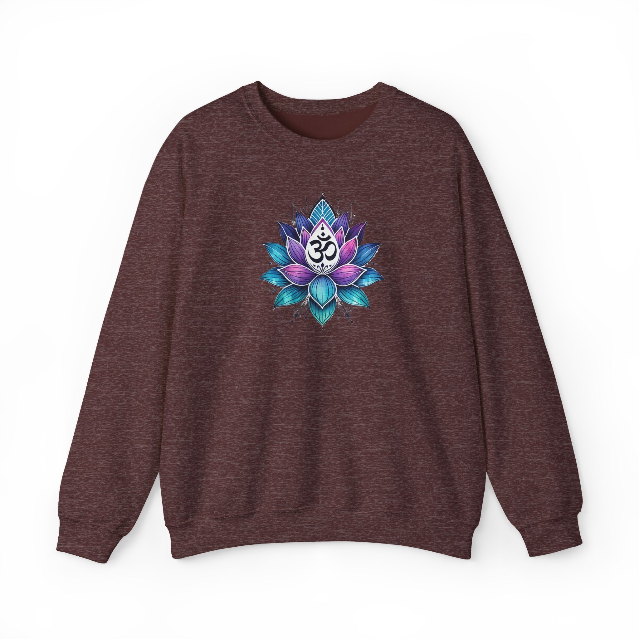 Boho sweattshirt mindfulness graphic sweater lotus flower yoga clothing gift meditation shirt cute apparel comfy outfit unique visual - Image 8