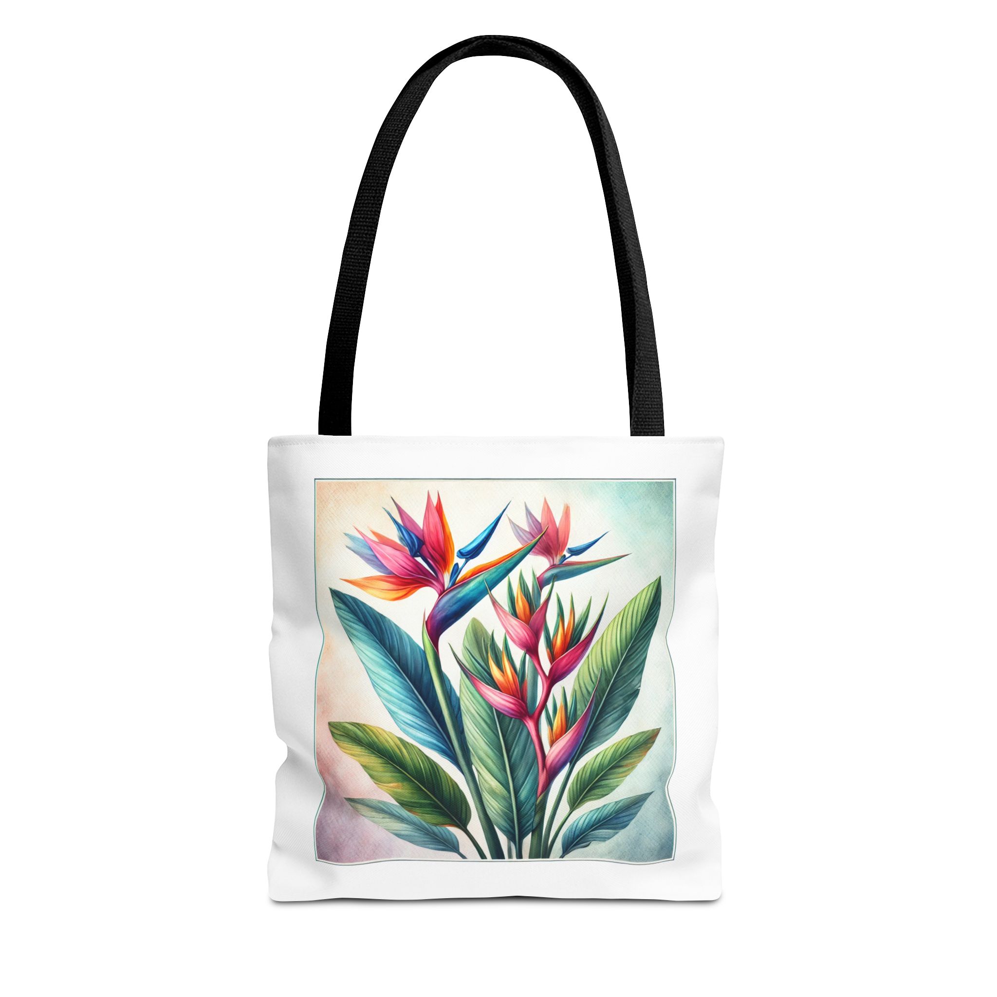 Wildflower canvas tote bag retro cute tote bag nature shoulder bag tropical plants floral purse botanical design