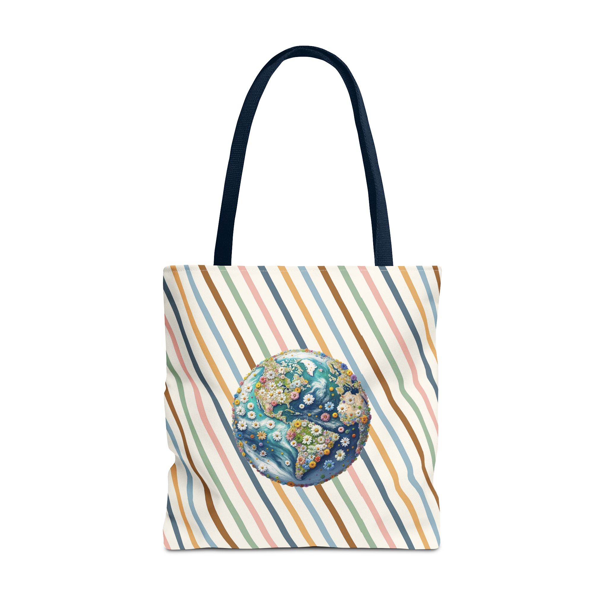 Floral Planet canvas tote bag ecology cute tote bag vintage bag perfect for nature lovers and shoulder bag gift for her - Image 29