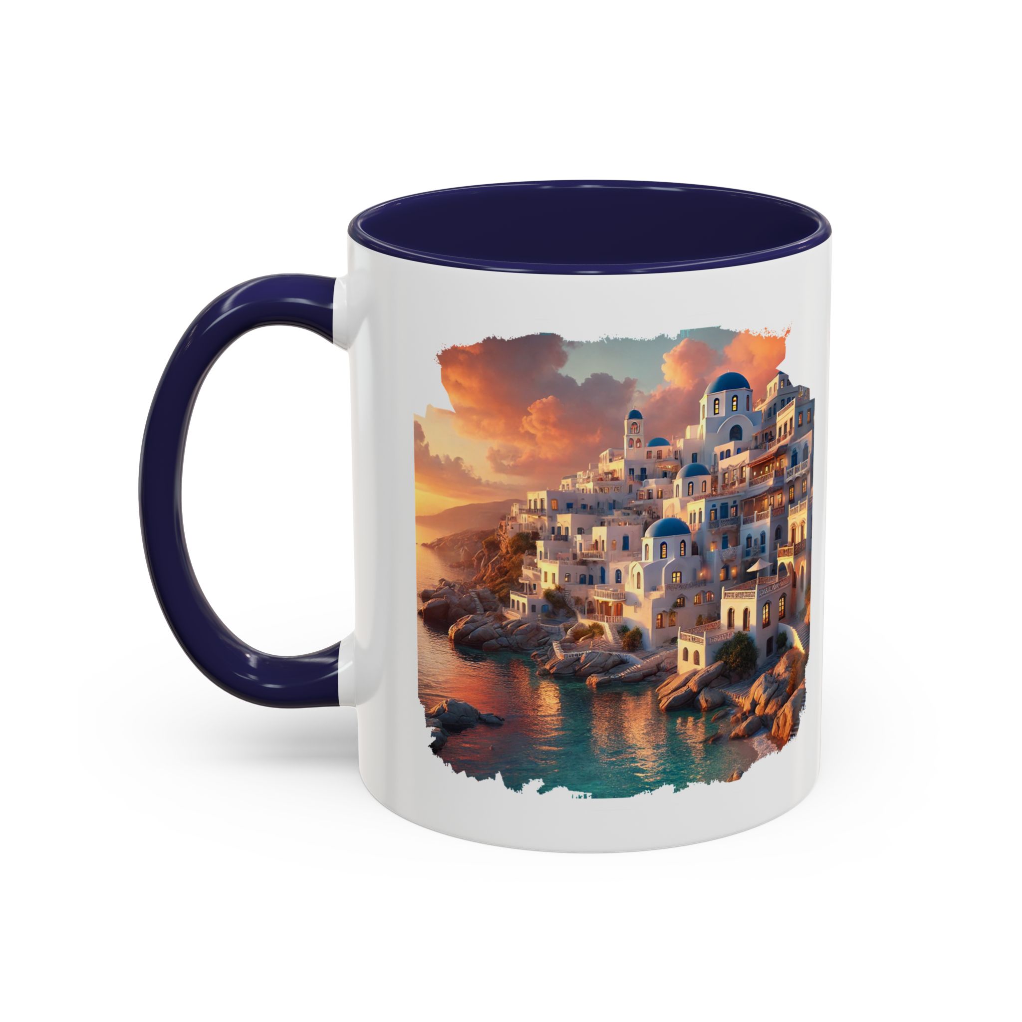 Office mug landscape Santorini caldera office mug nature print greece boho gift coffee cup tea accessory unique - Image 10