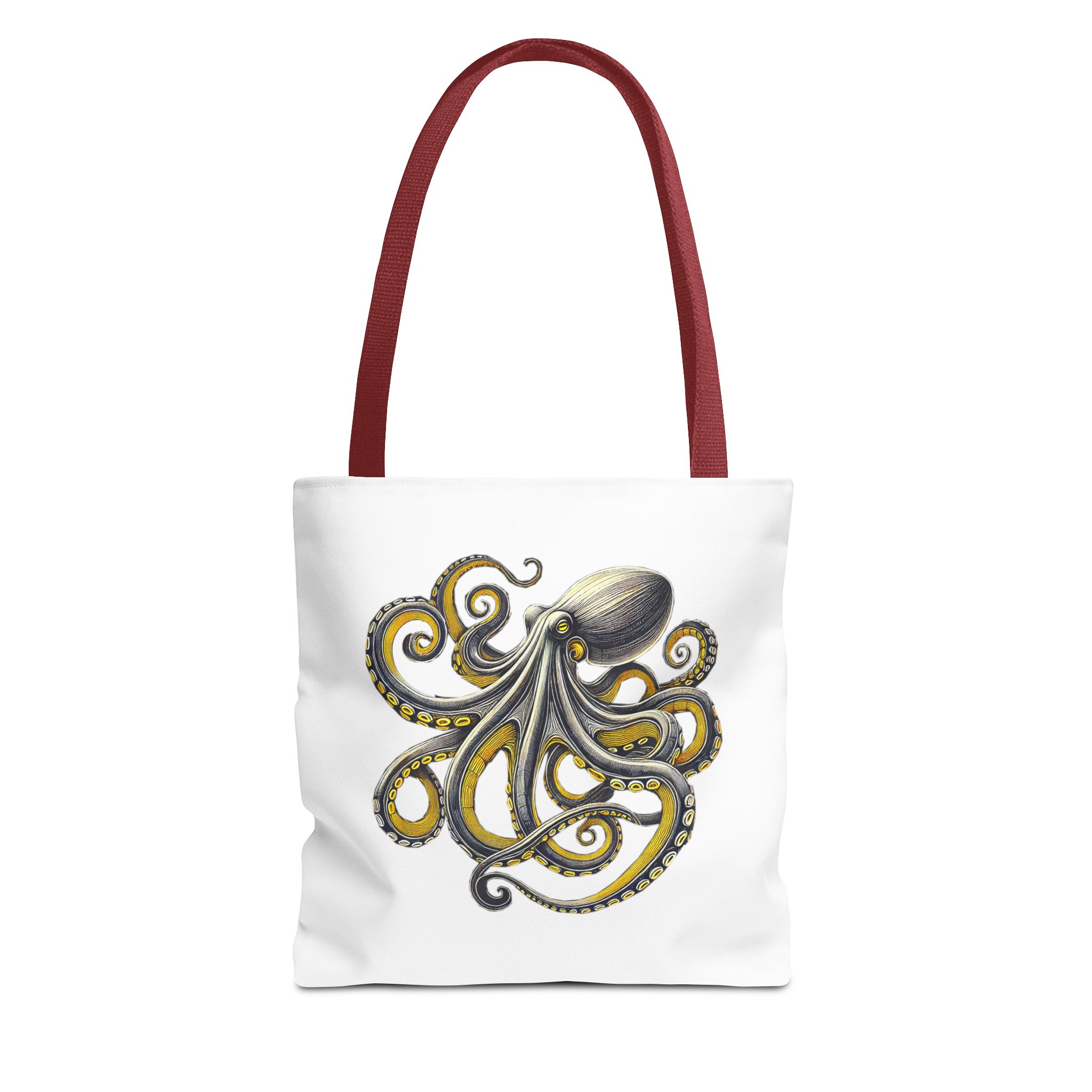Octopus Tote bag – Boho Octopus purse – Retro handbag japanese print - Image 7
