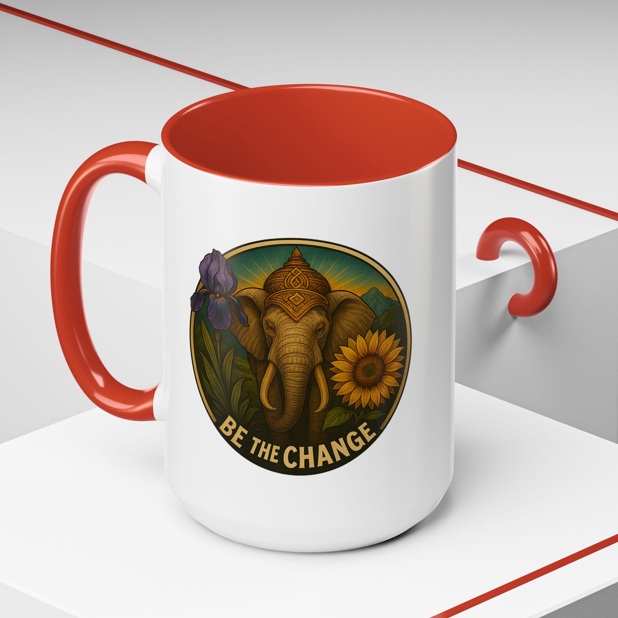 Surrealist coffee mug buddha Fantasy mug Limited Edition Hand Drawn Art by Real Artist - Imagen 32