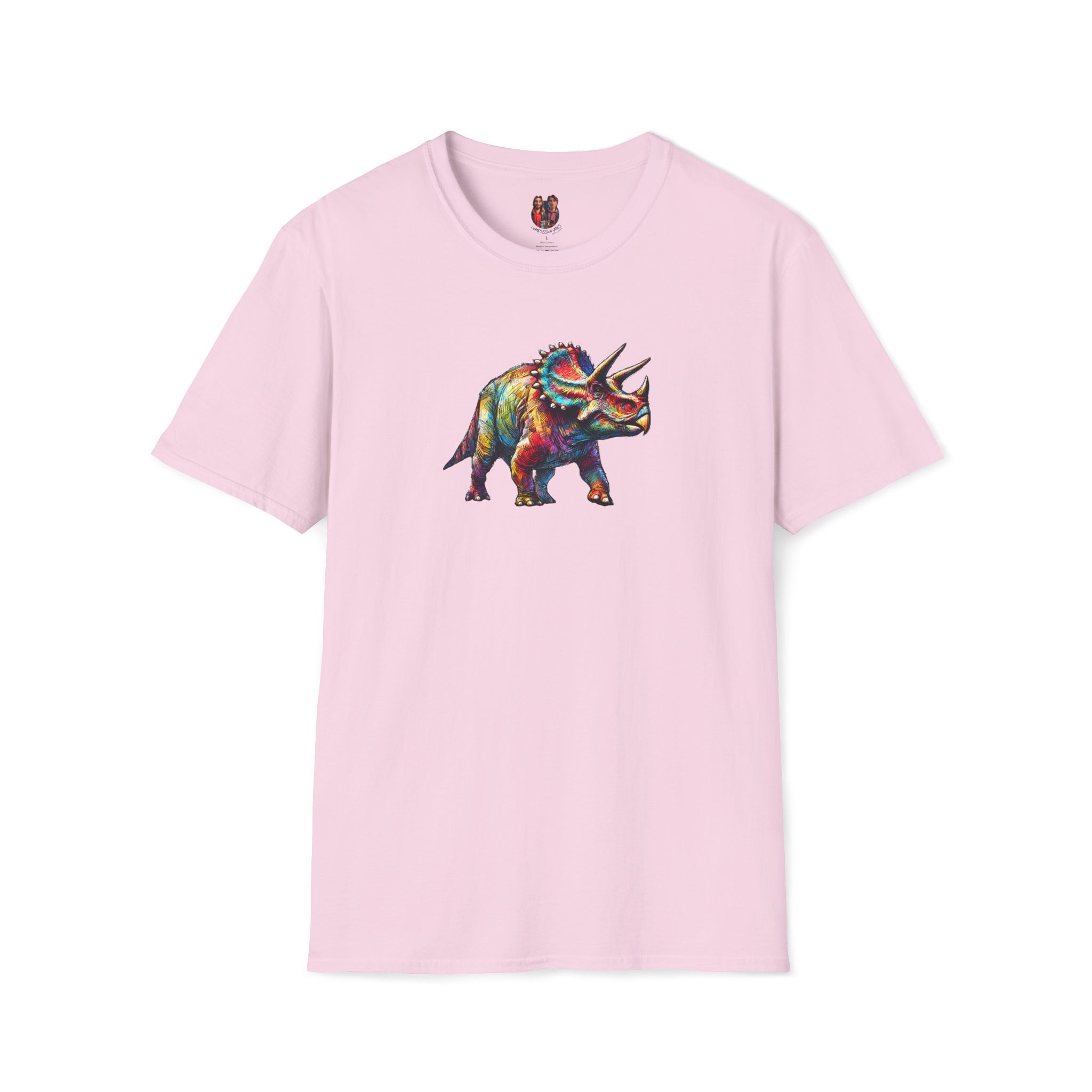 Triceratops Dinosaur tshirt - Prehistoric Graphic - Unique Dino Design Tee - Image 30