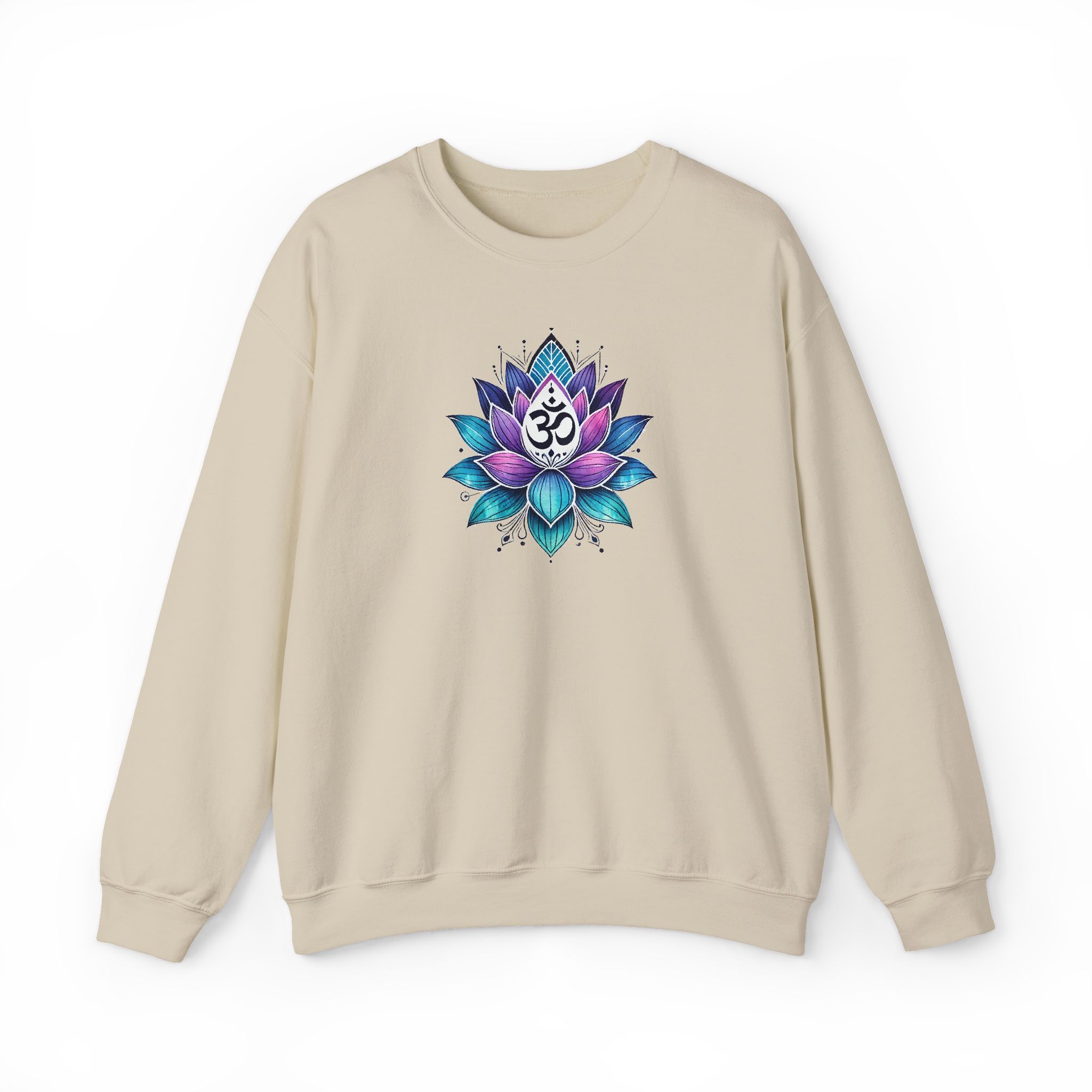Boho sweattshirt mindfulness graphic sweater lotus flower yoga clothing gift meditation shirt cute apparel comfy outfit unique visual - Image 12