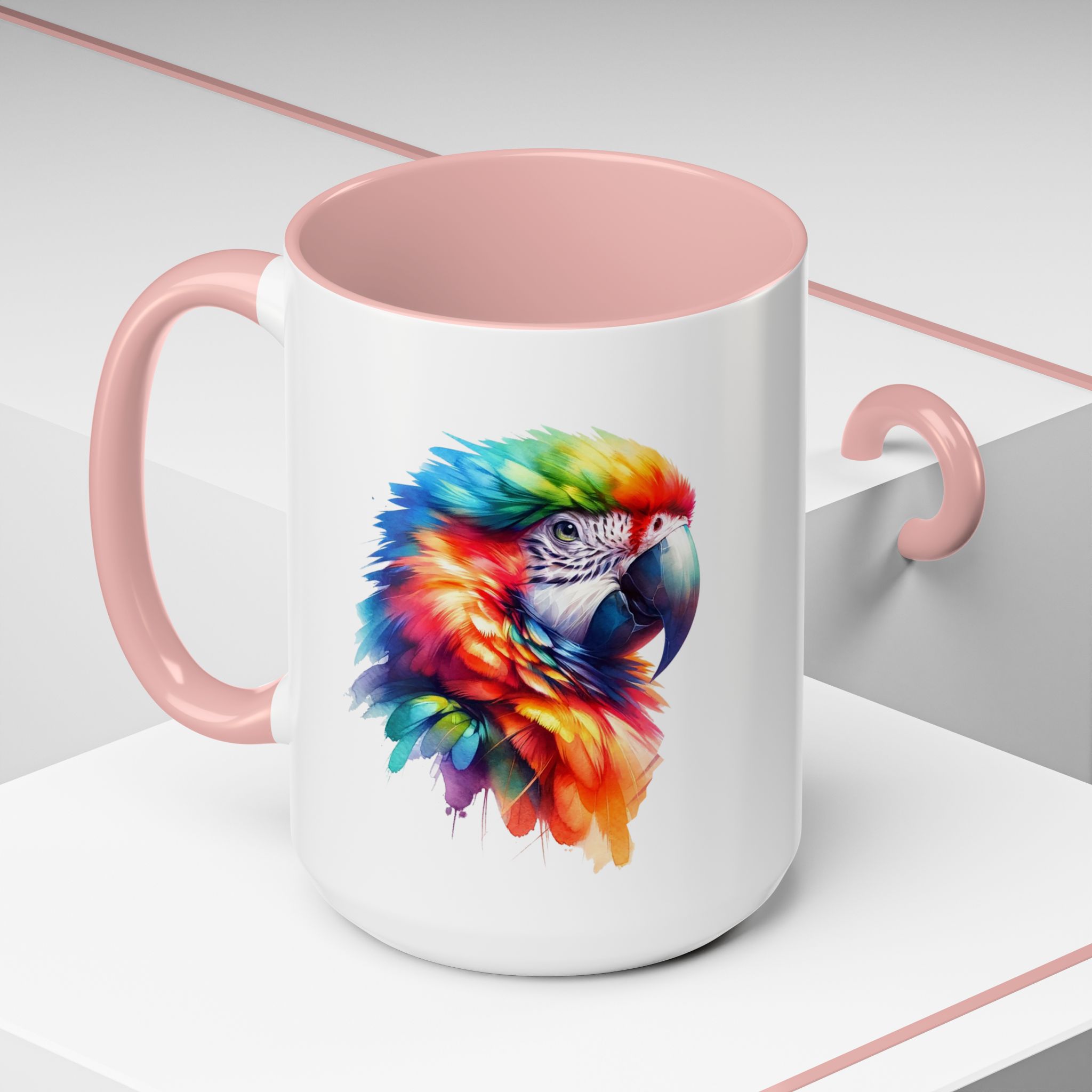Parrot Mug vivid colors bird lover Cup parrot print cool print nature lover accessory stylish print - Imagen 28