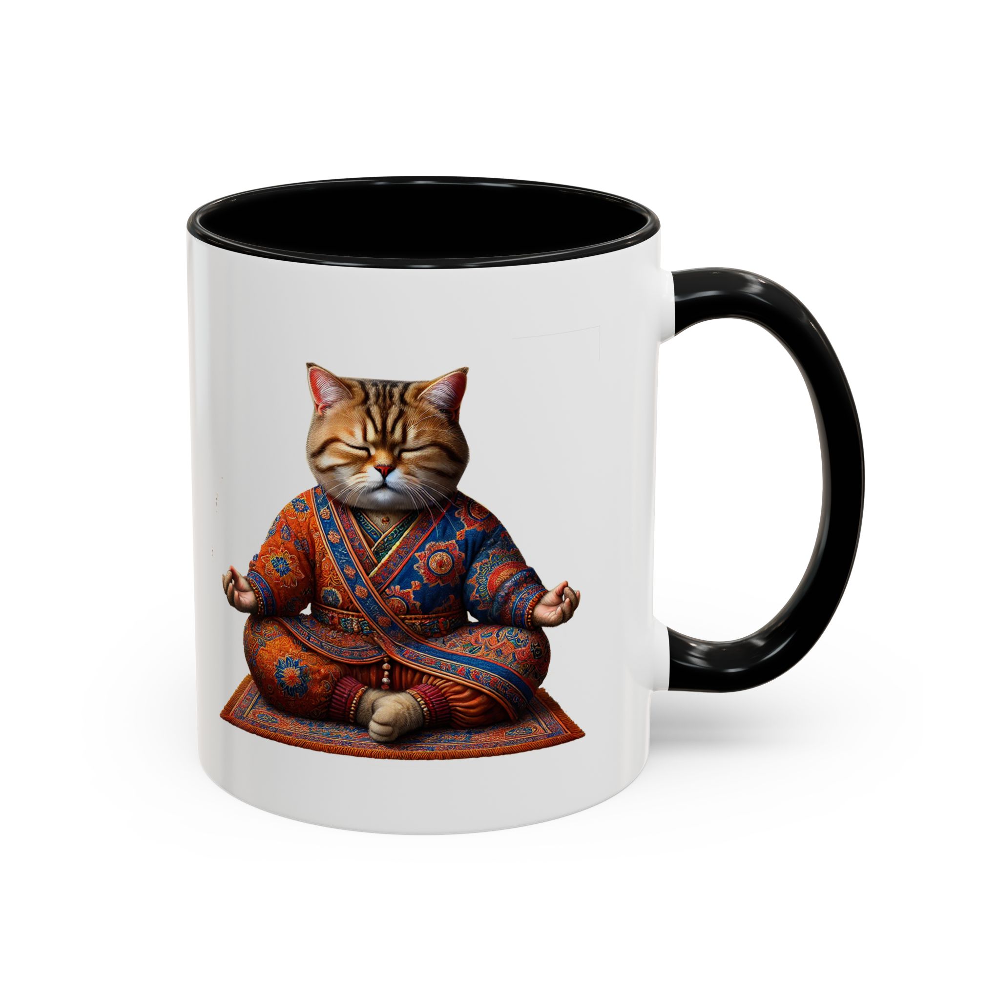 Office Mug cat lover yoga gift for mom Tea cup coffee Mug meditation accessory mindfulness pet design - Image 5