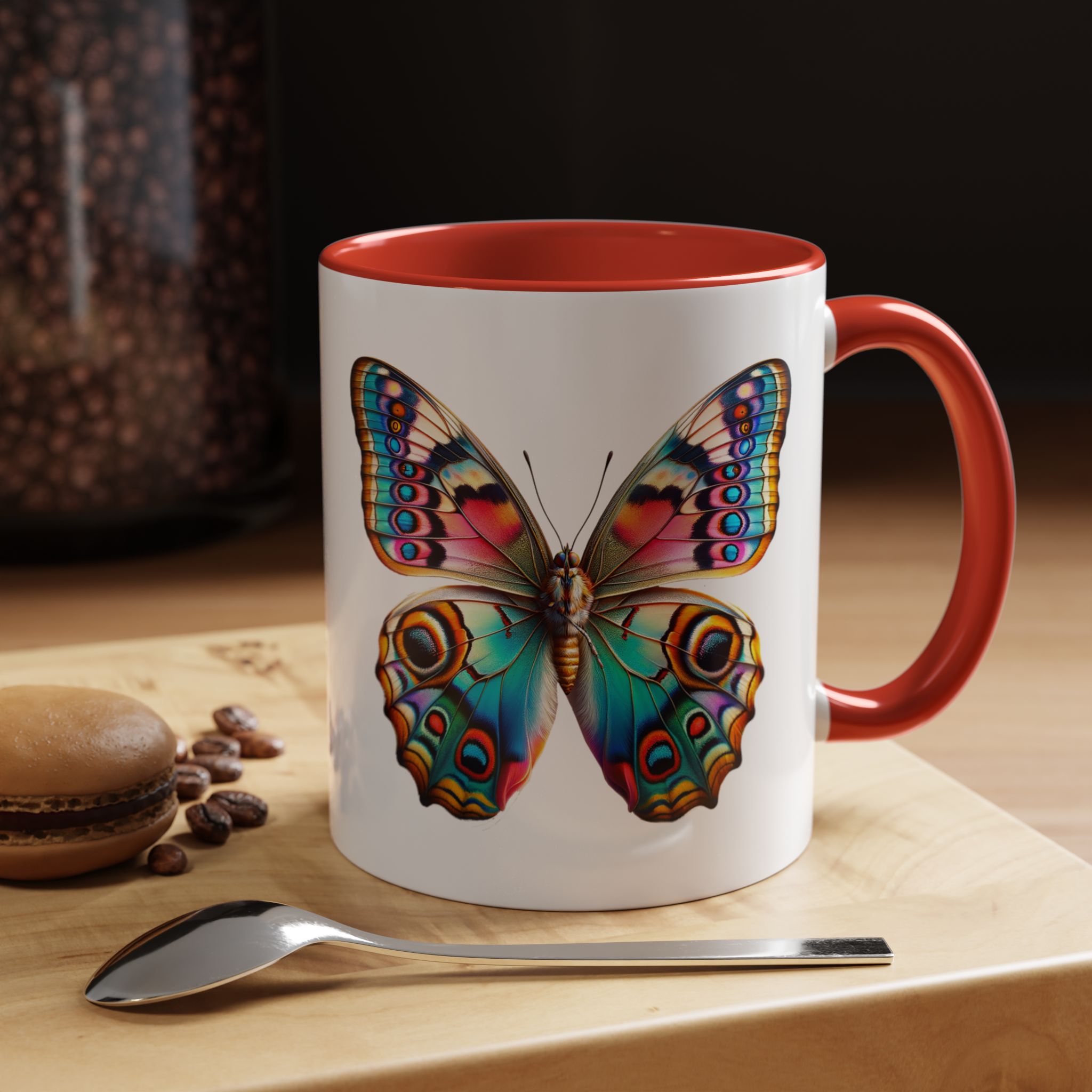 Coffee mug Butterfly unique cup boho gift for her office accessory cute mug nature design - Imagen 19