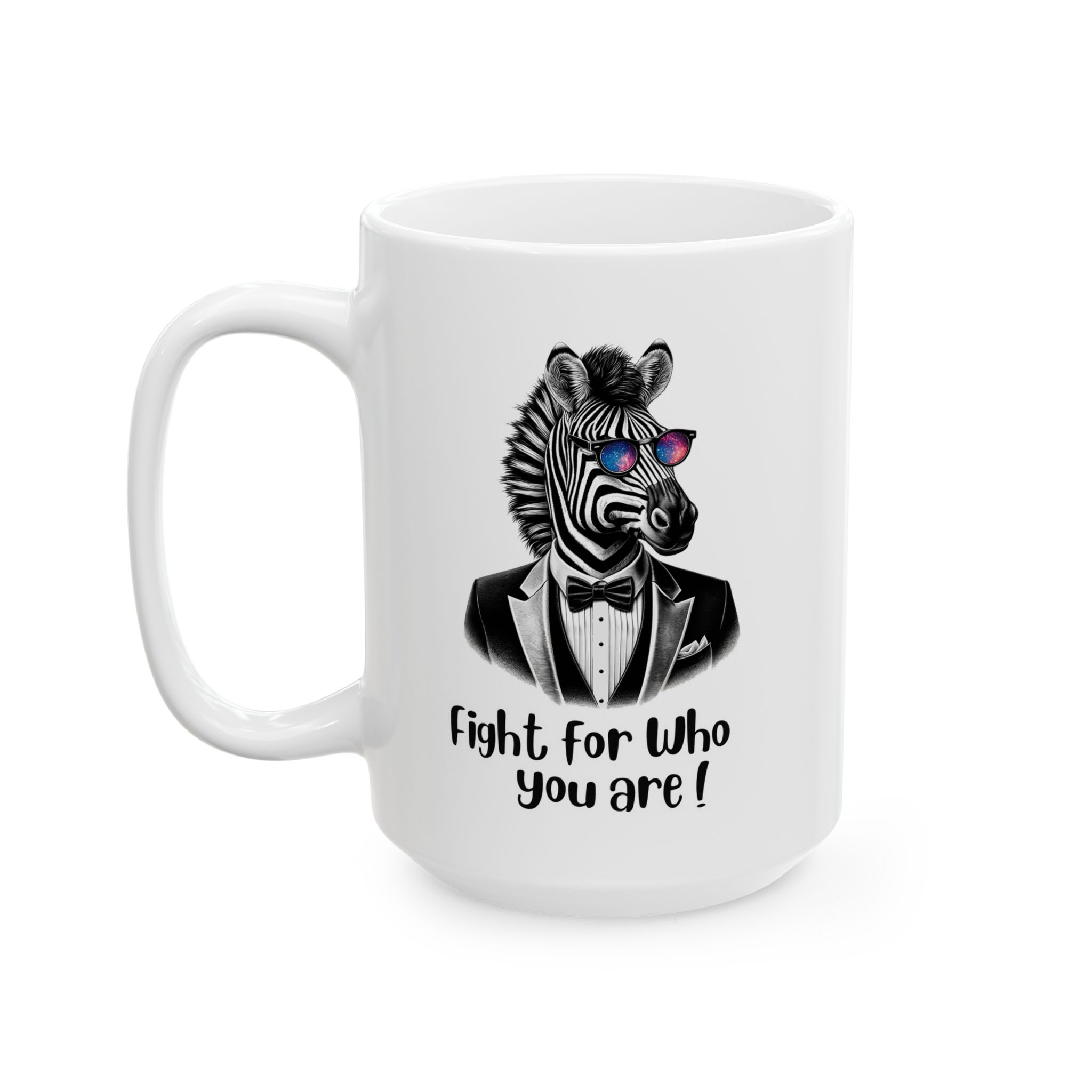 Coffee mug funny self confidence gift for her cute cup tea lover cool boho mug office accessory motivtional design zebra – Image 5