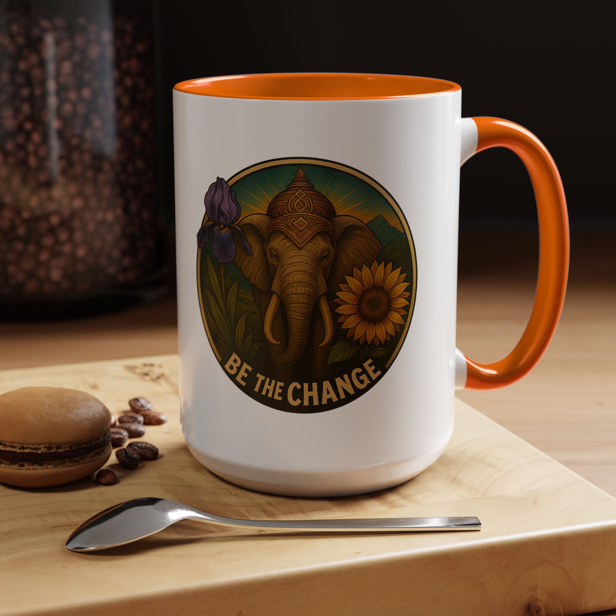 Surrealist coffee mug buddha Fantasy mug Limited Edition Hand Drawn Art by Real Artist - Imagen 55