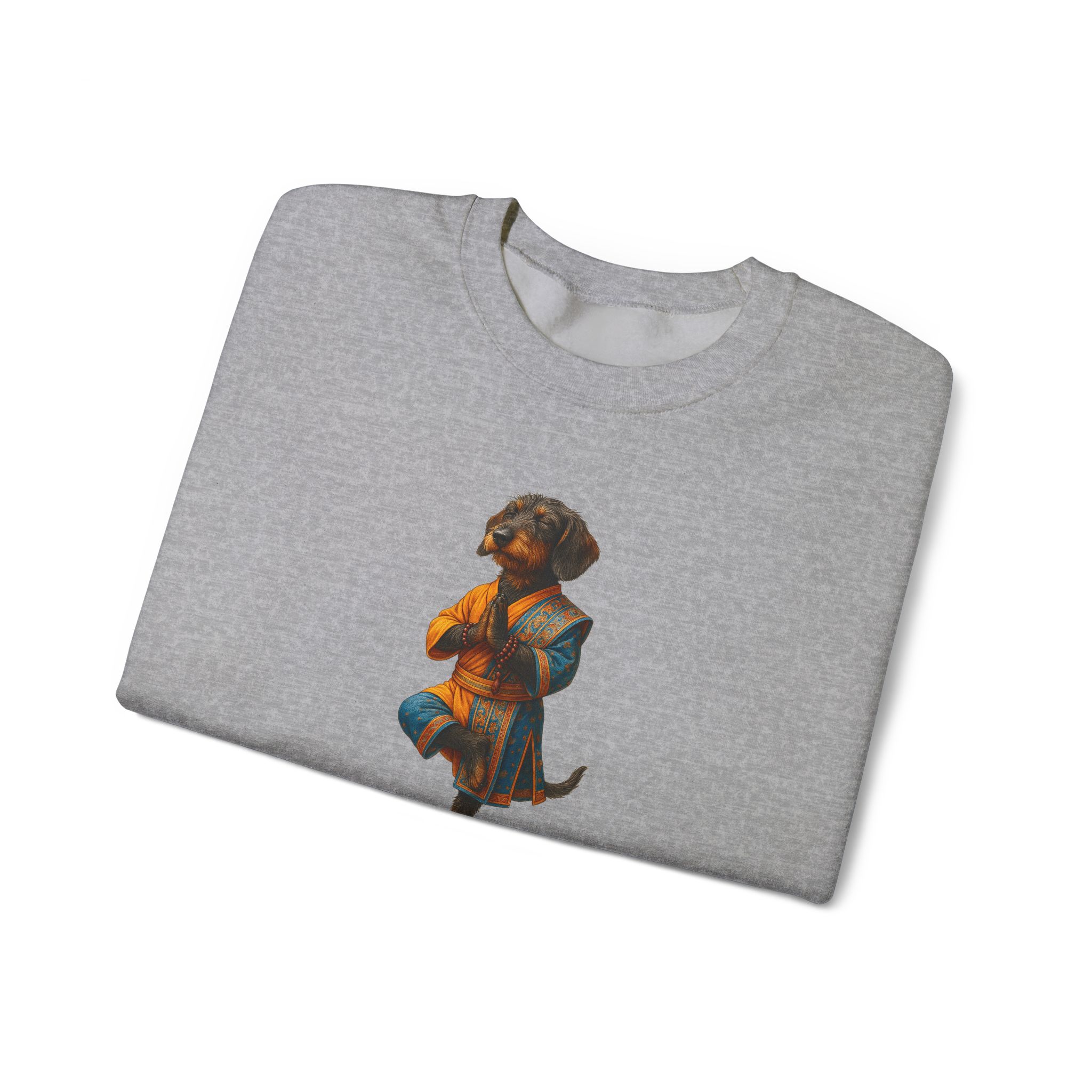 Dog Yoga sweatshirt – Meditation Dog sweater – Funny Dog sweatshirt zen print - Image 2