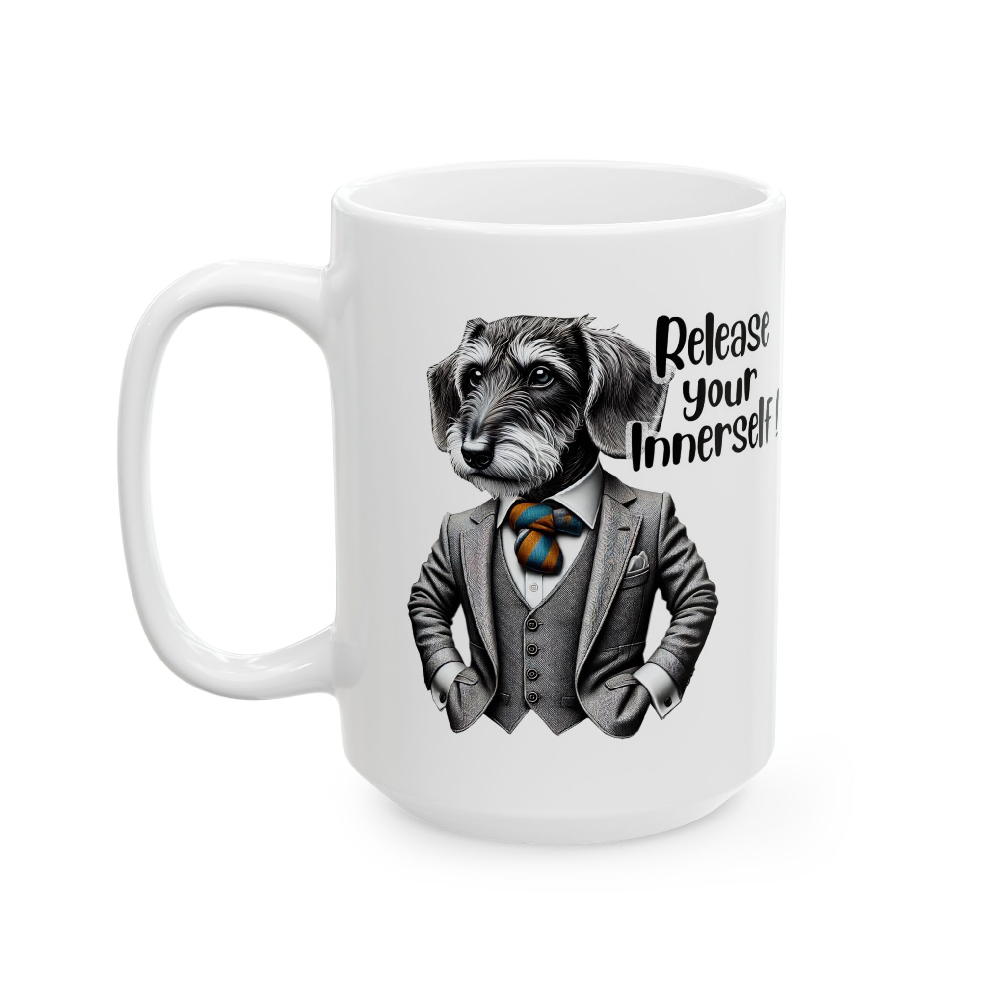 Cute mug funny motivational gift for her cute cup tea lover cool boho mug office accessory self confidence design dog - Image 5