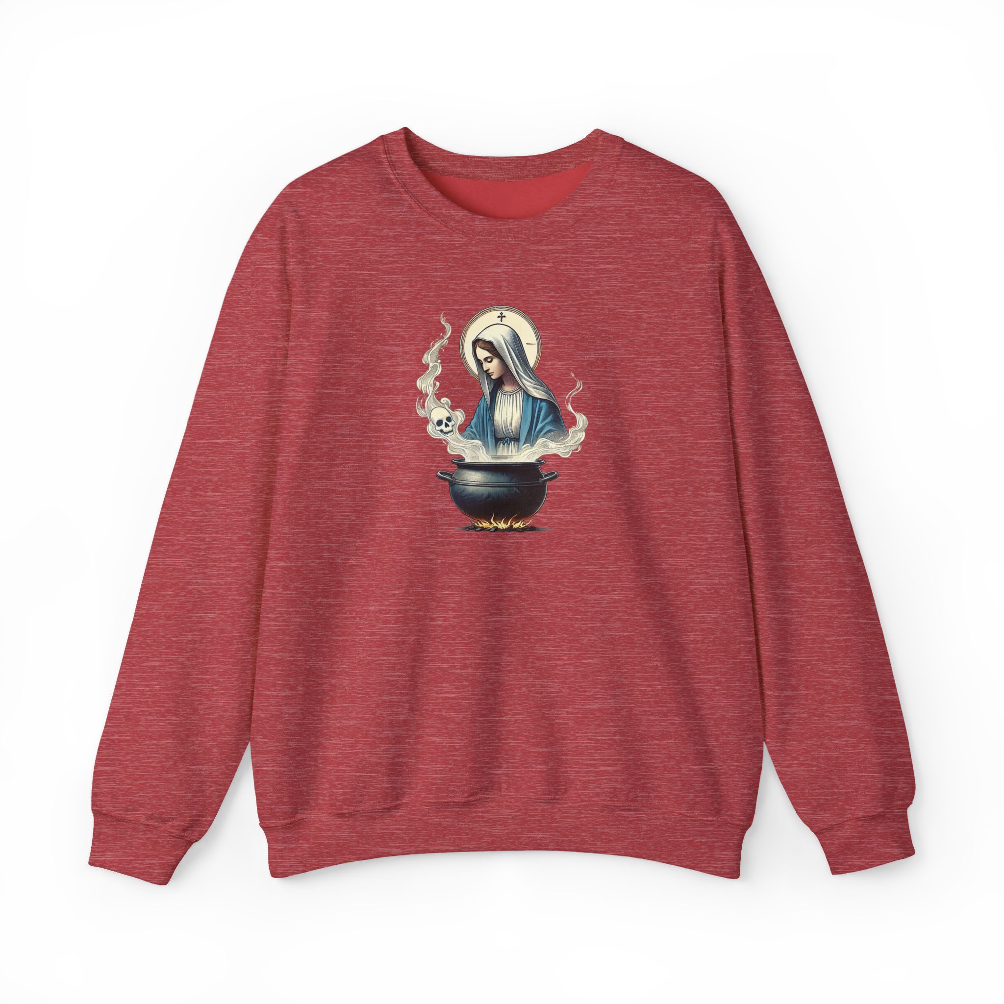 Virgin Mary sweatshirt – Ironic sweater – Funny catholic sweatshirt catholic print - Image 32