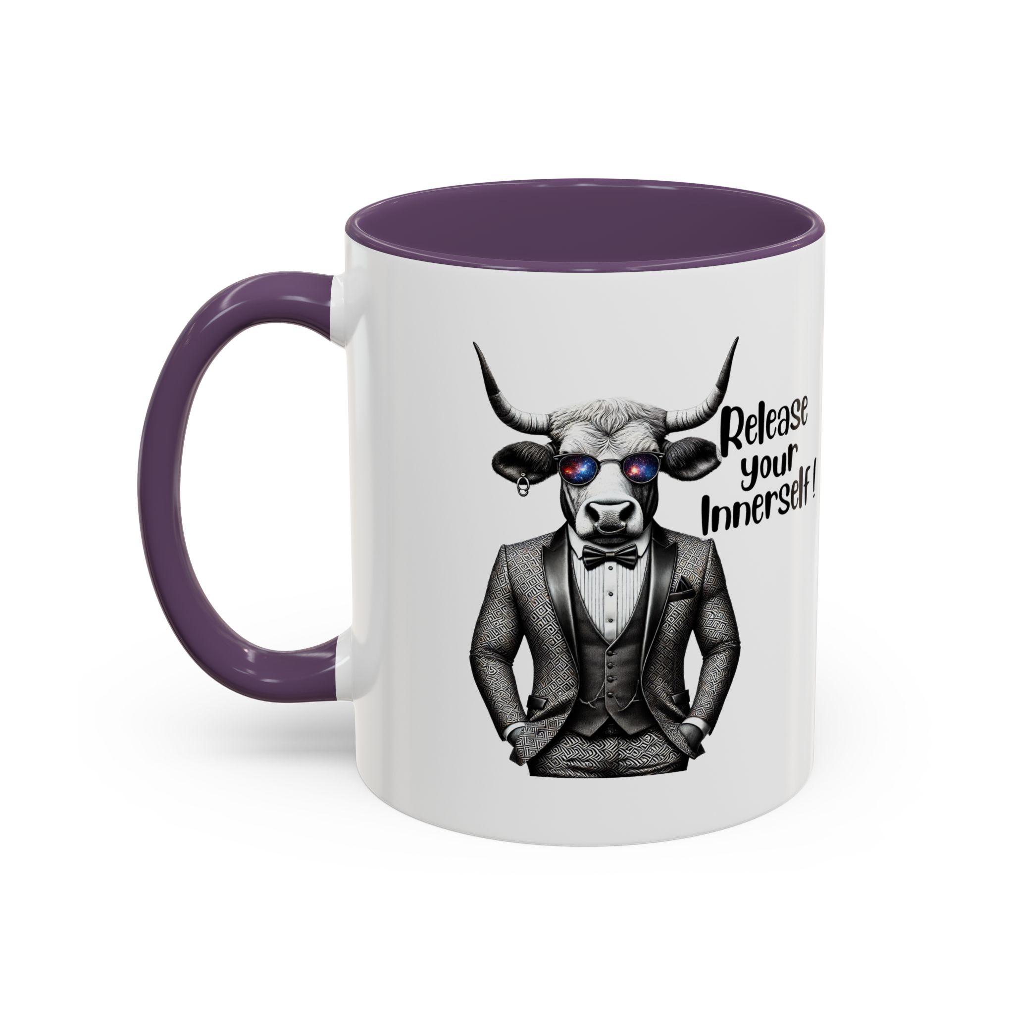 Coffee mug funny motivational gift for her cute cup tea lover cool boho mug office accessory self confidence design bull – Image 46