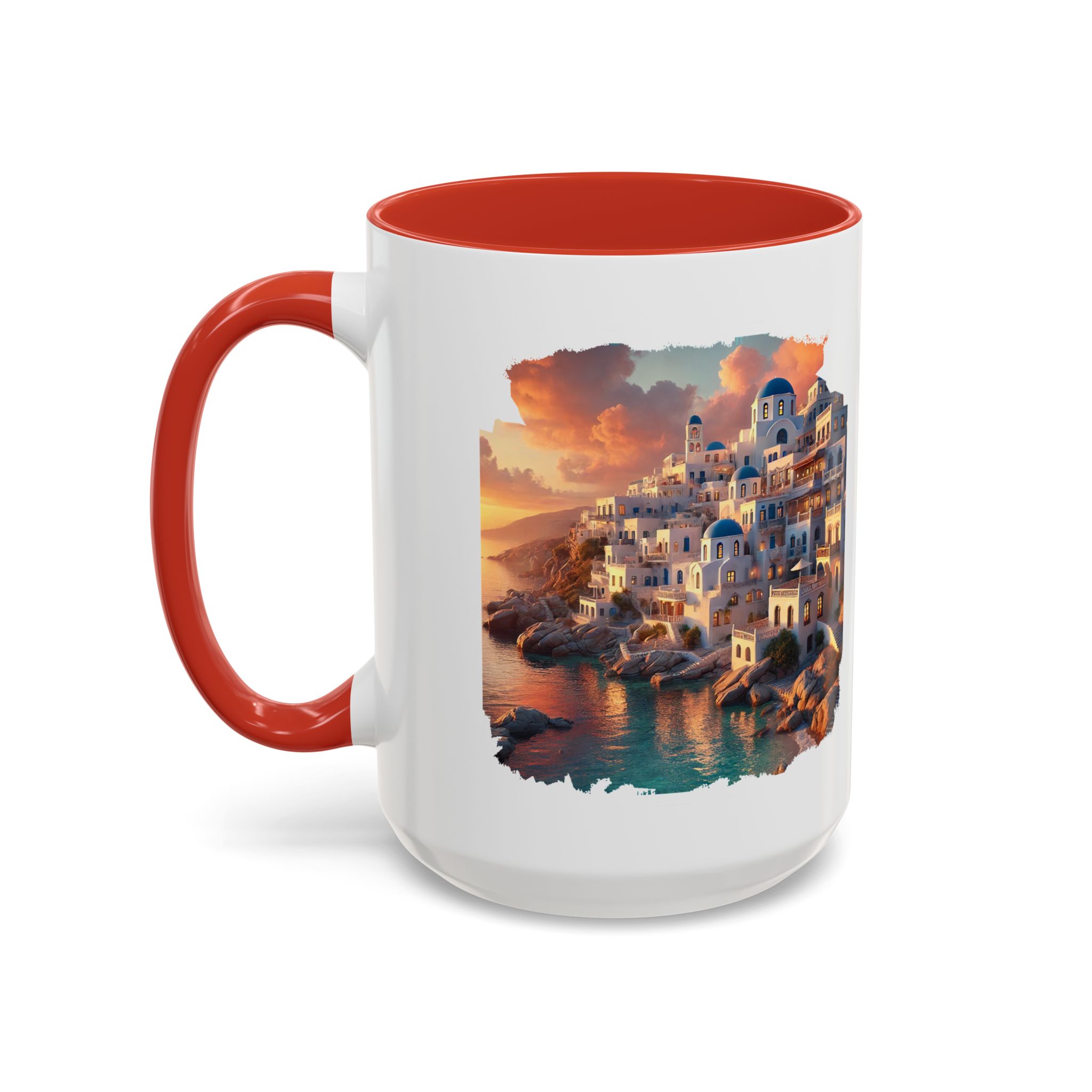 Office mug landscape Santorini caldera office mug nature print greece boho gift coffee cup tea accessory unique - Image 34