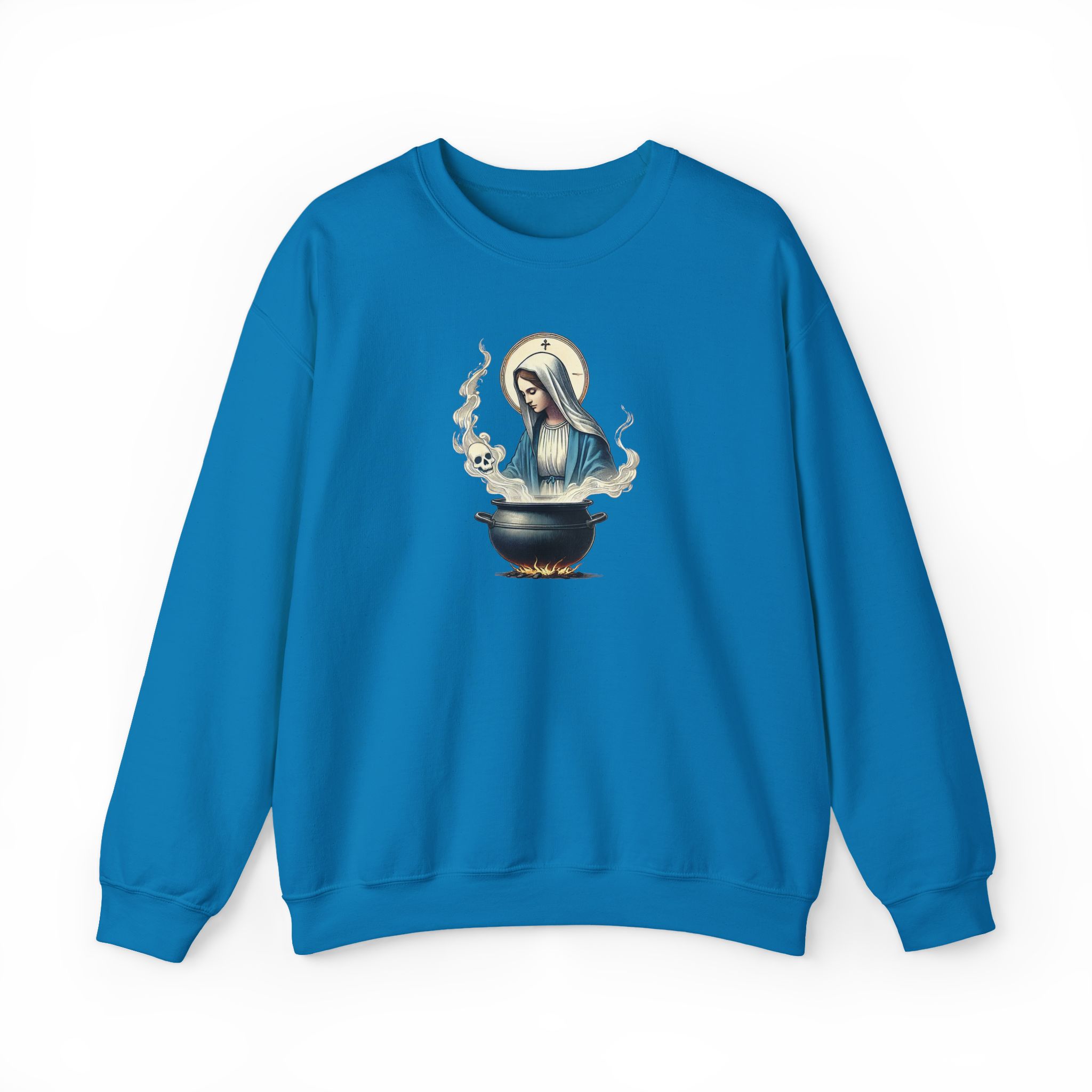 Virgin Mary sweatshirt – Ironic sweater – Funny catholic sweatshirt catholic print - Image 26