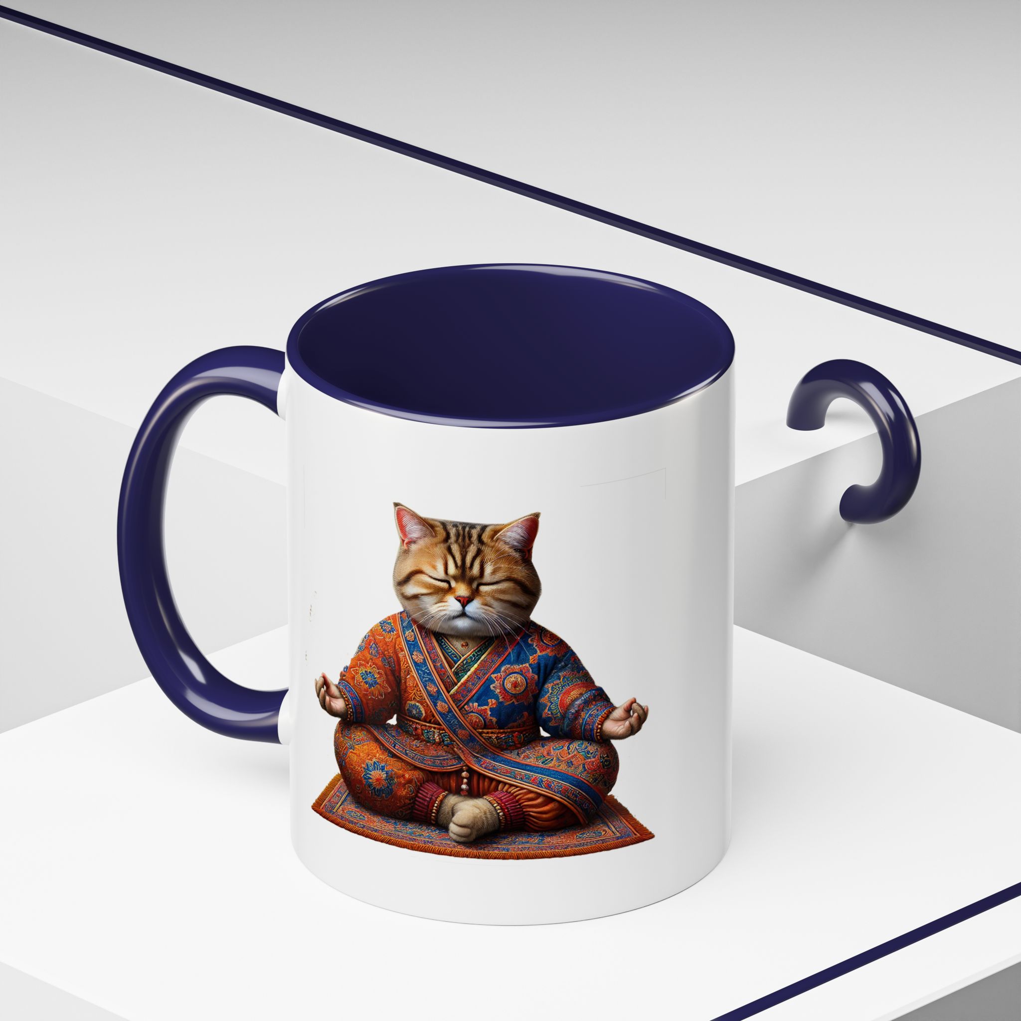 Office Mug cat lover yoga gift for mom Tea cup coffee Mug meditation accessory mindfulness pet design - Image 12