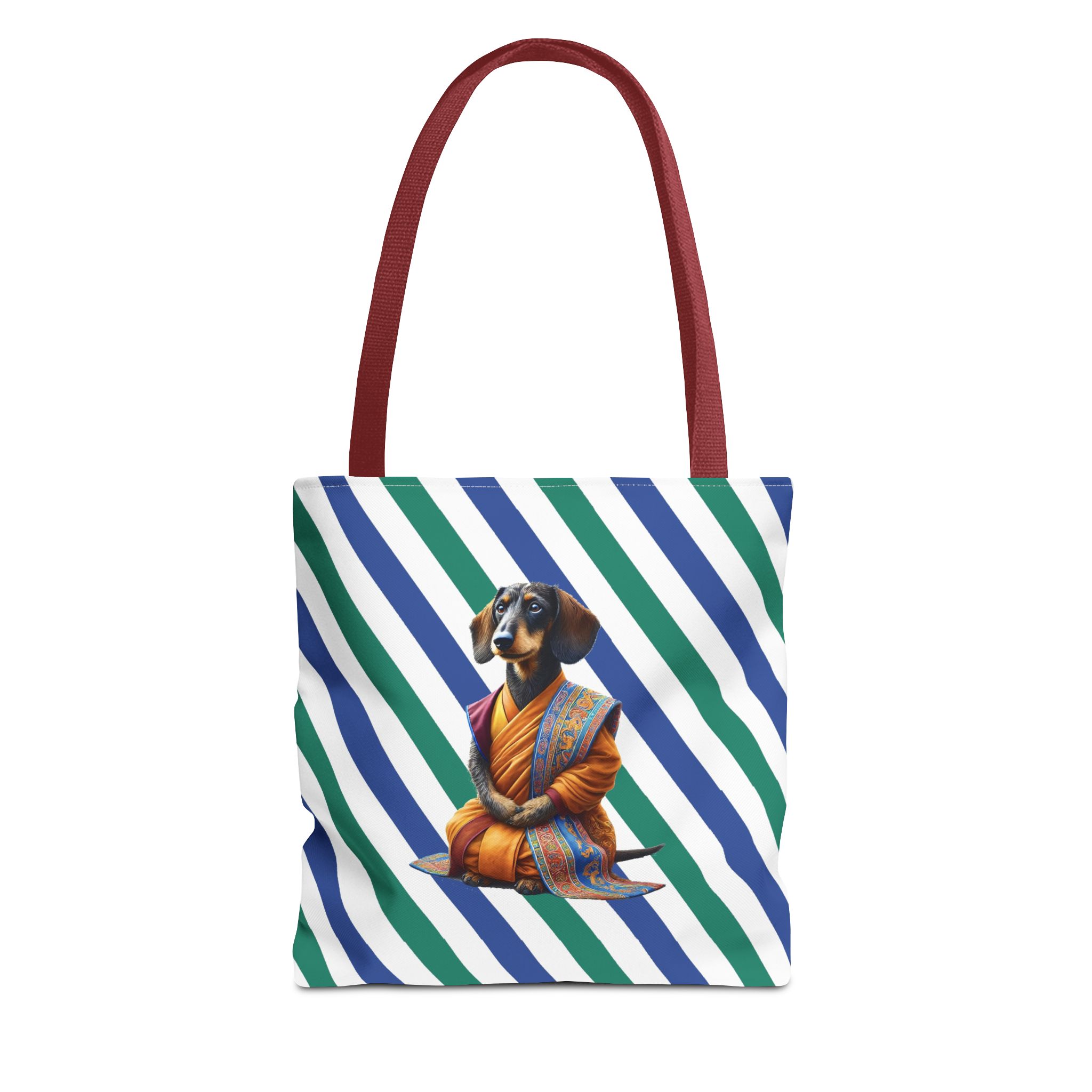 Meditation canvas tote bag Dog cute tote bag mindfulness design Dog funny gift colourful shoulder bag puppy purse - Image 7