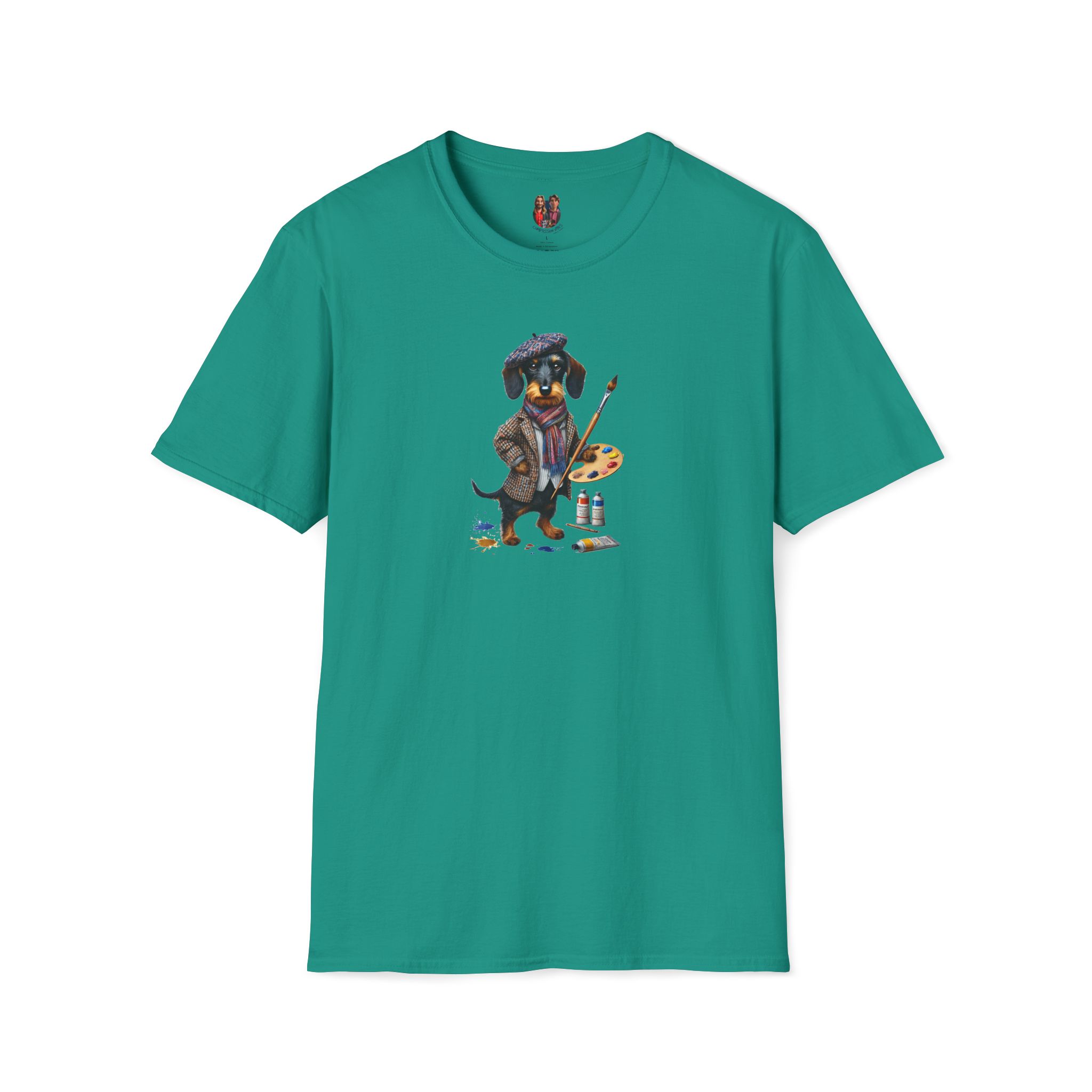Funny Tee dog artist graphic tshirt Art comfort colors clothing gift design pet lover outfit cool apparel - Image 2