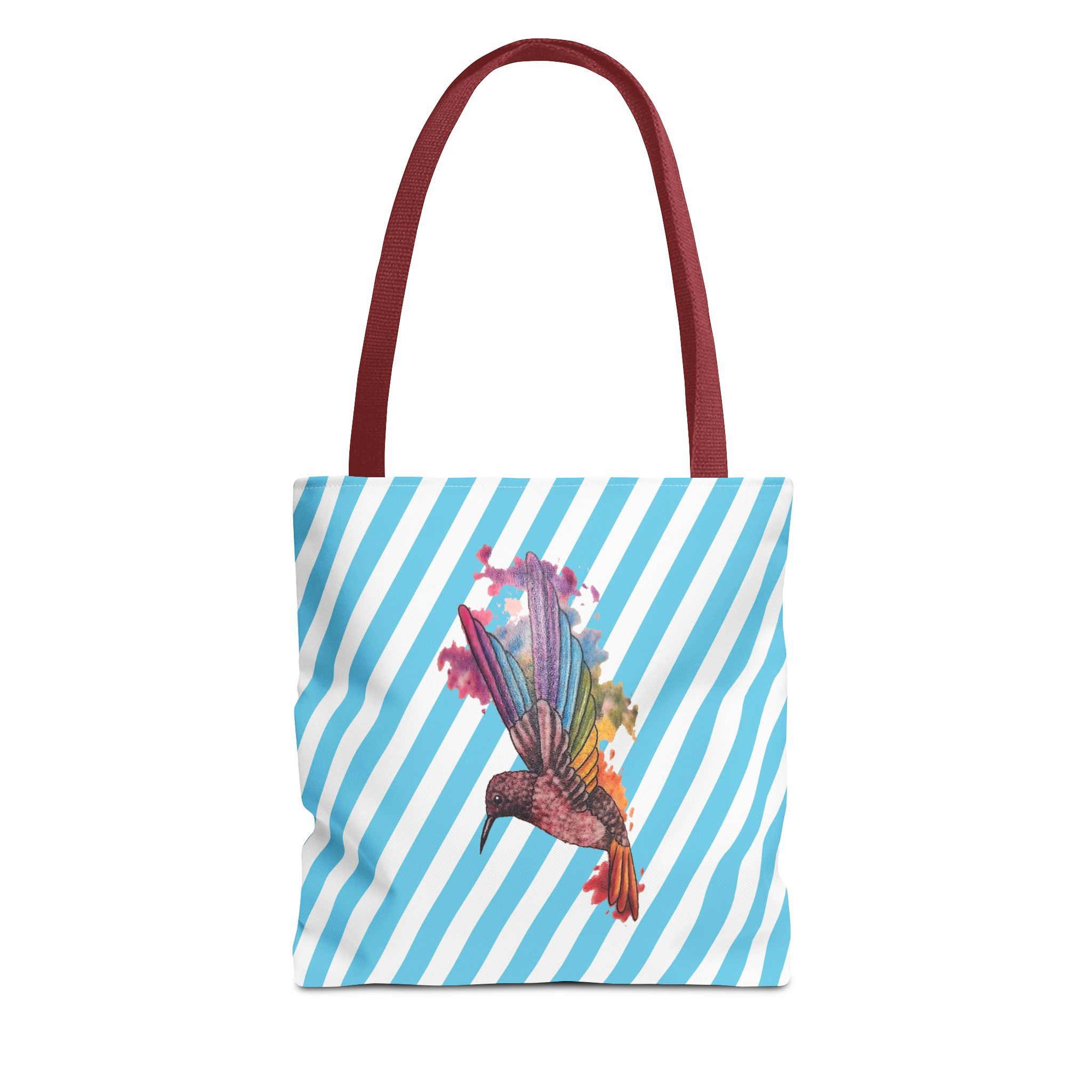 Canvas tote bag Surrealist shoulder bag hummingbird Unique Fantasy cute tote bag by Real Artist for Creative Souls - Image 7