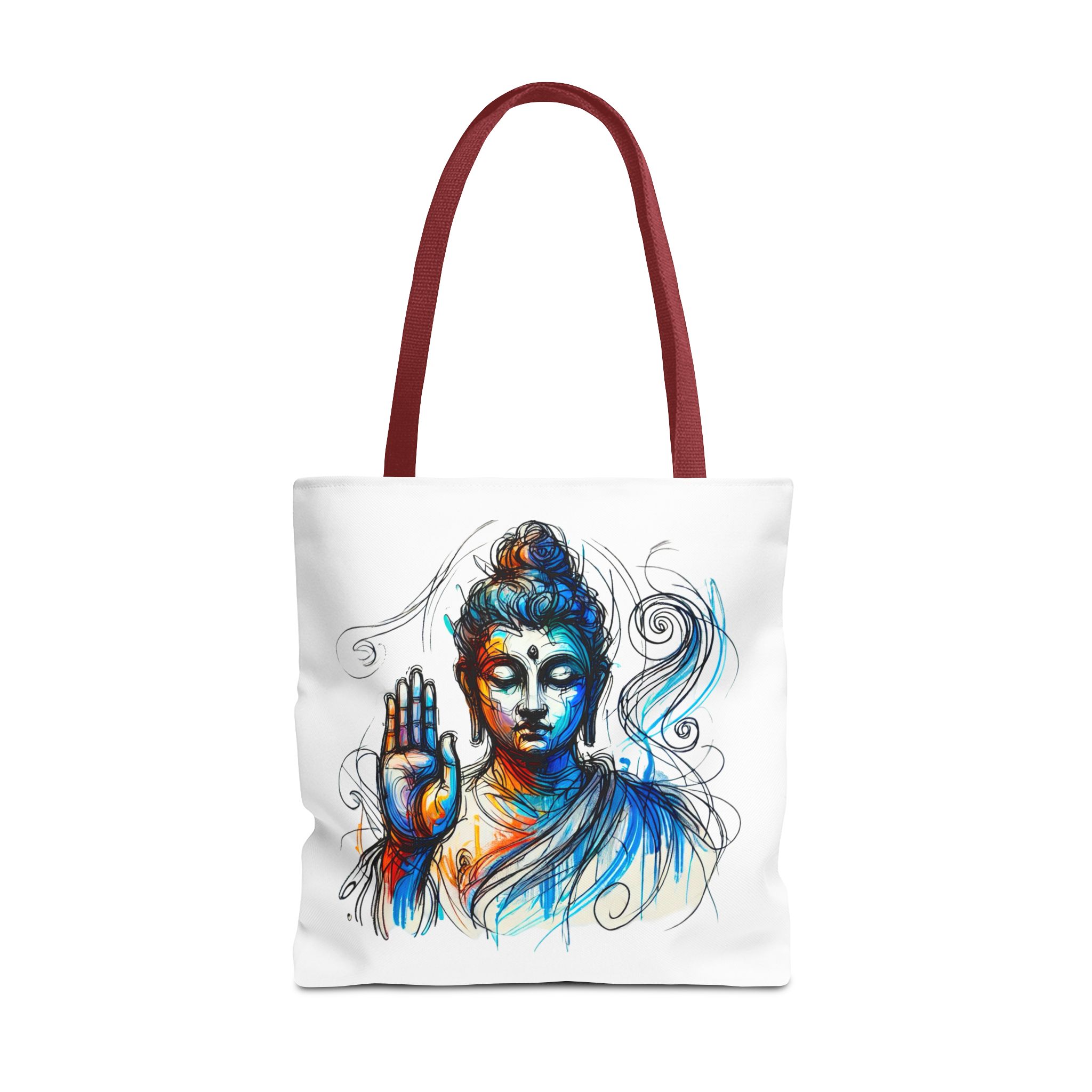Canvas tote bag yoga bag vintage buddha shoulder bag Meditation handbag buddhism mindfulness - Image 11