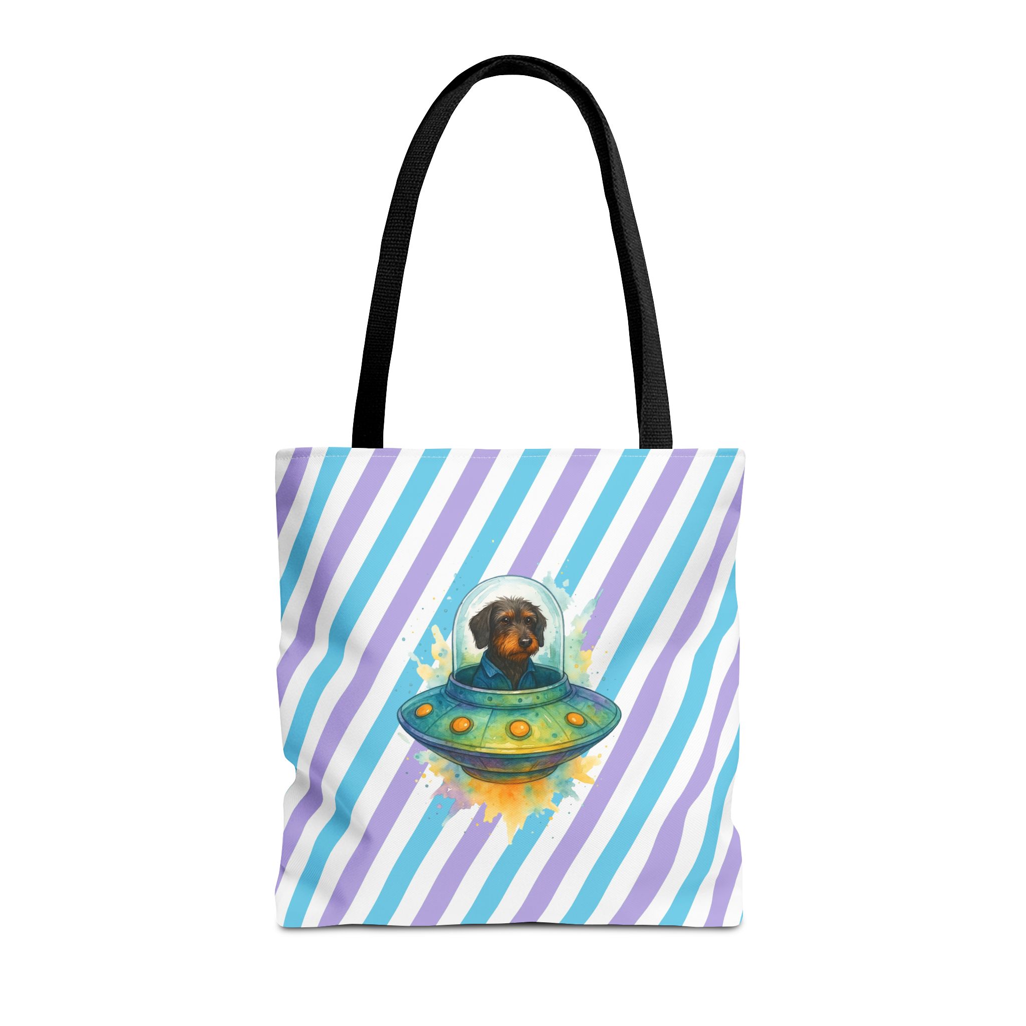 Dog Canvas Tote bag funny outerspace Bag astronaut pet lover cool gift clothing shoulder bag purse retro Handbag unique - Image 3