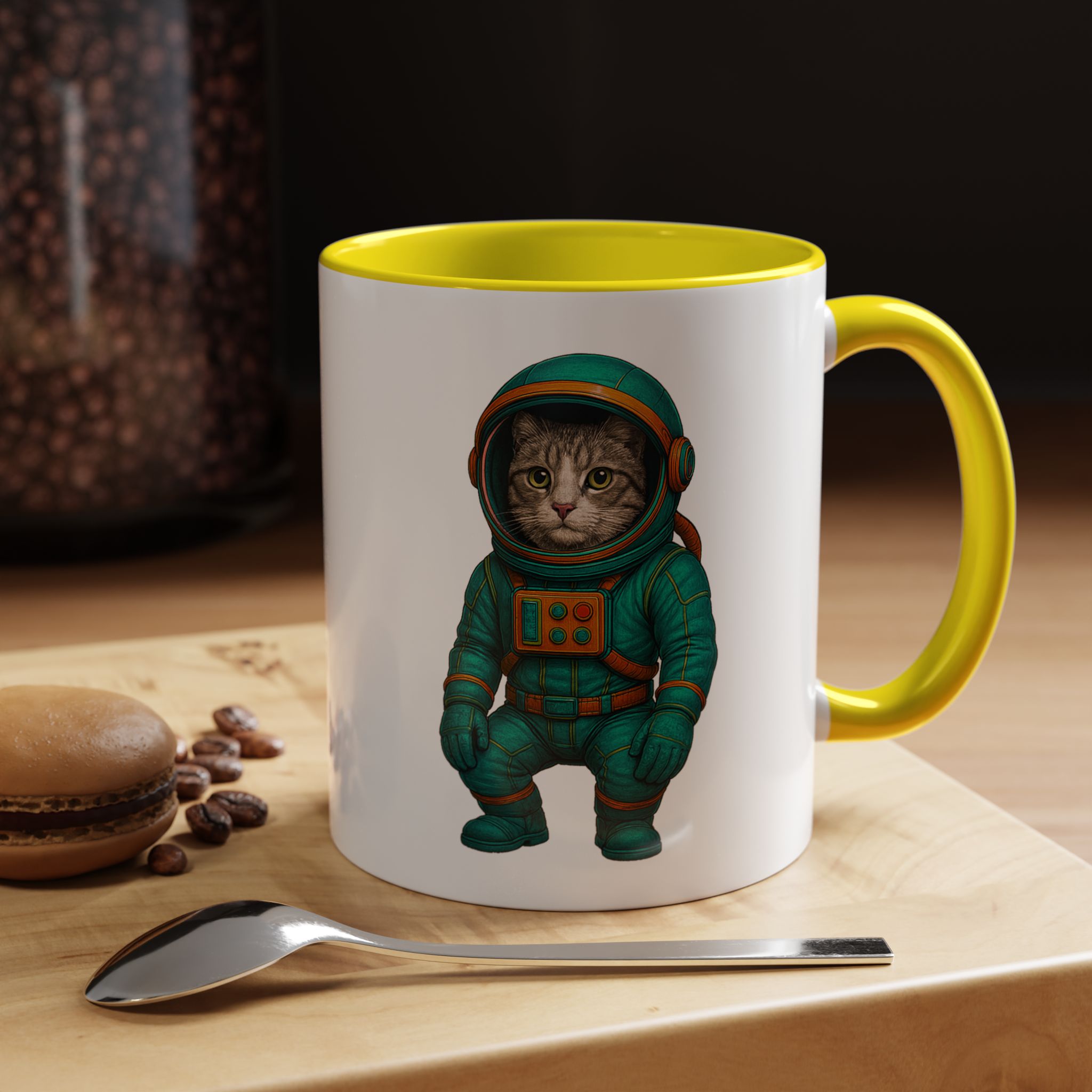 Coffee Mug funny Cat lover boho Mug Cat astronaut tea cup pet unique accessory kitten gift for her - Imagen 51